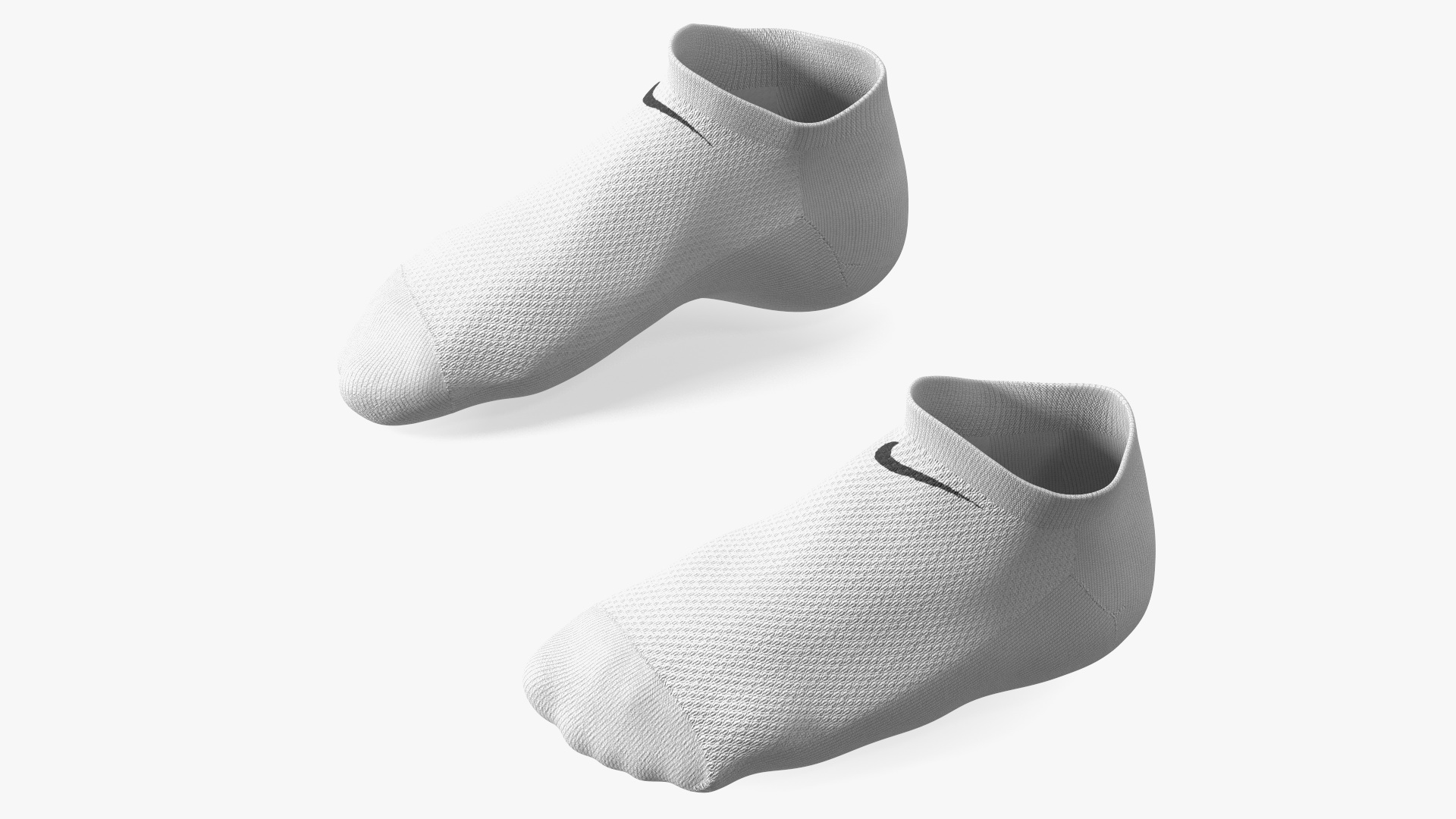 3D Socks Nike Grey on The Foot Standing