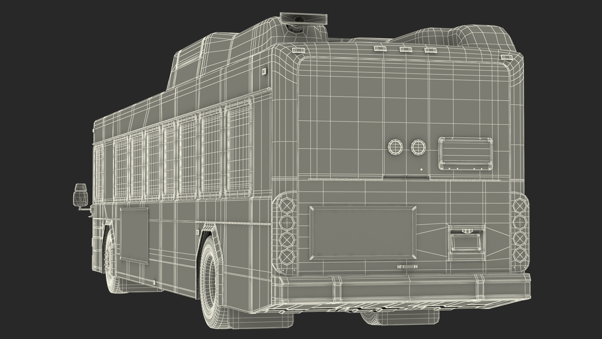 3D Gillig Low Floor Hybrid Bus Intercity Blue Simple Interior model