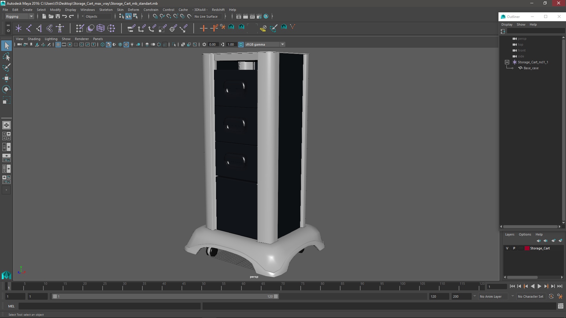 Storage Cart 3D