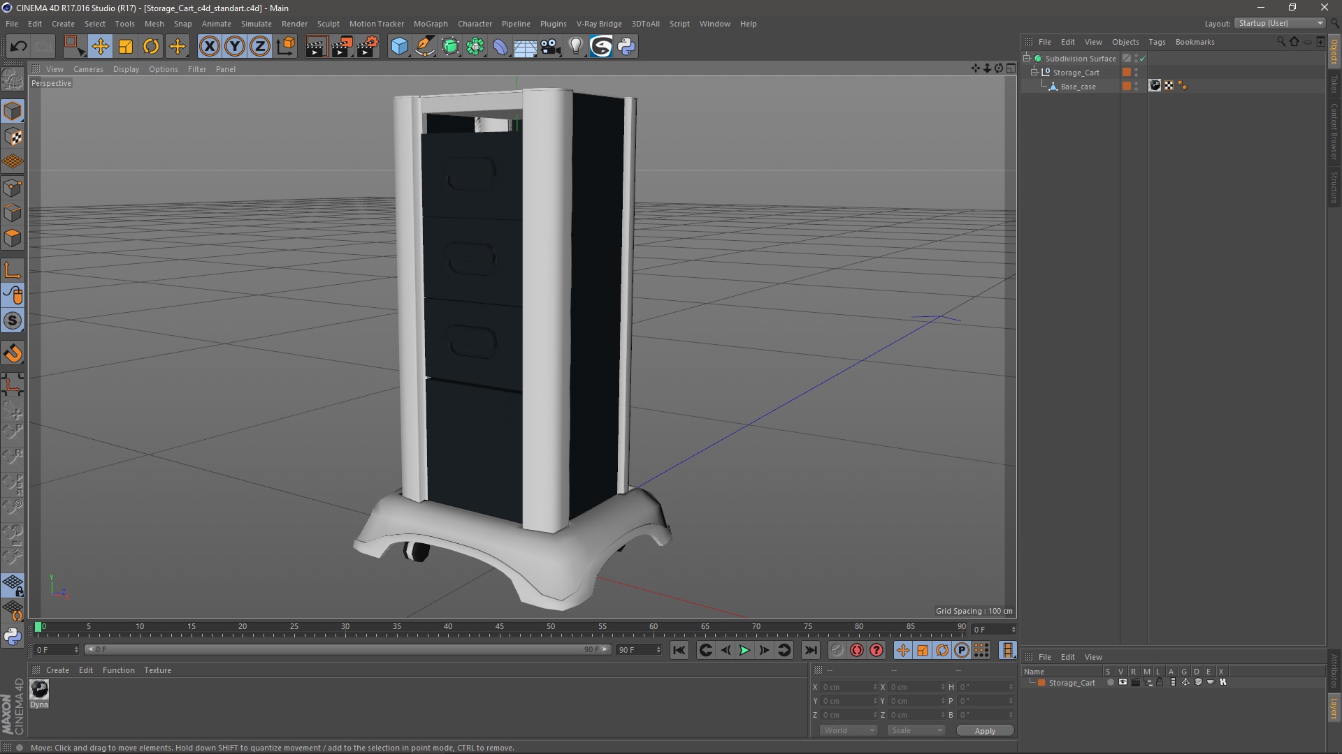 Storage Cart 3D