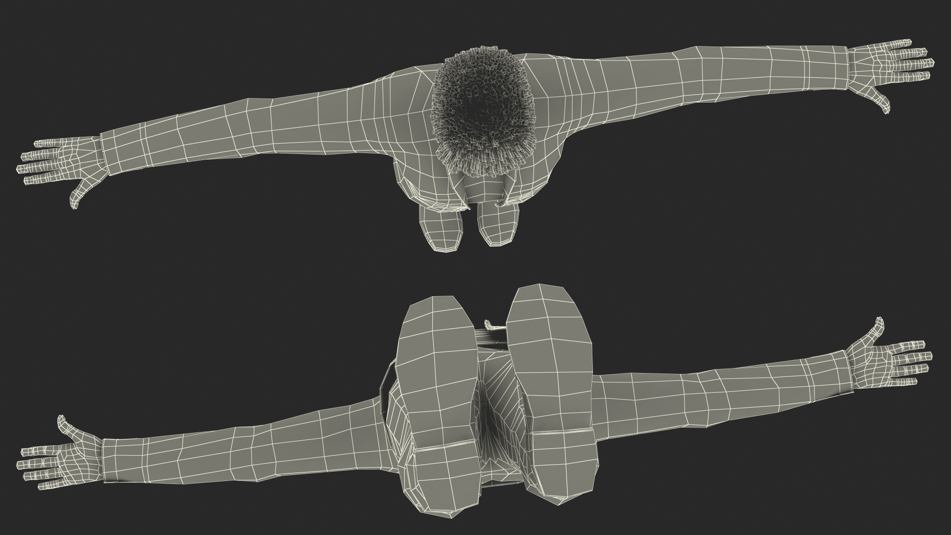 Light Skin Teenager Fashionable Style T Pose 3D model