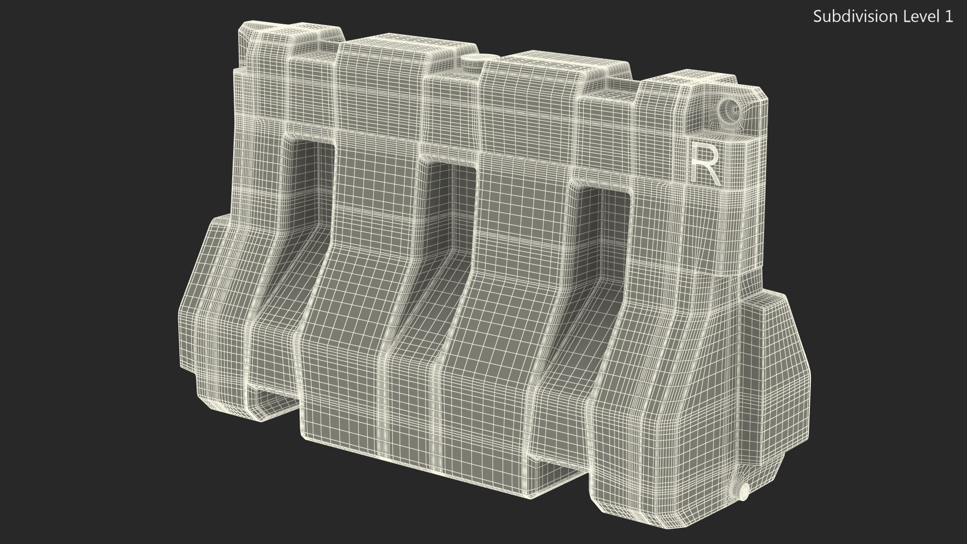 Plastic Jersey Barrier 3D