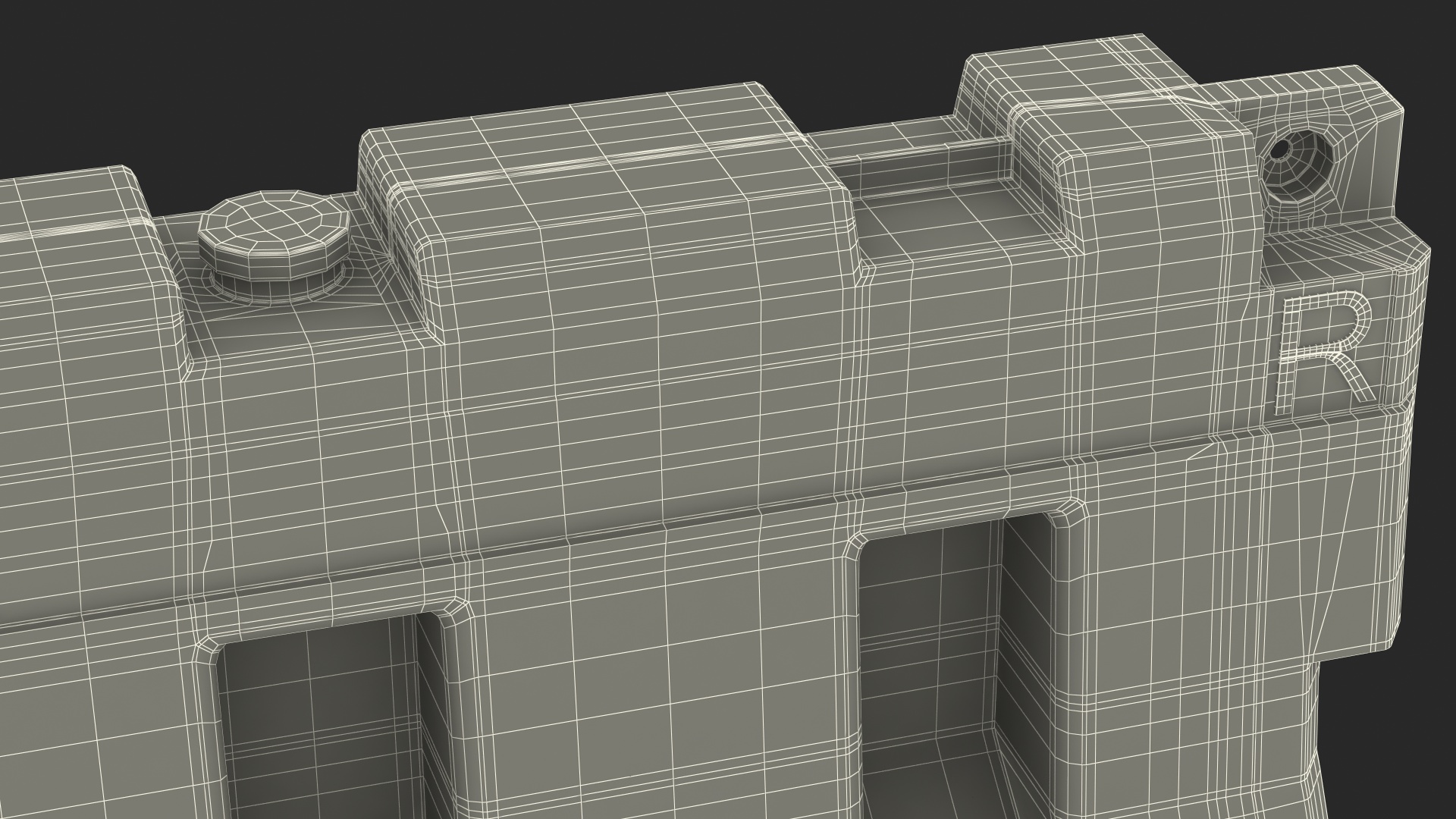 Plastic Jersey Barrier 3D