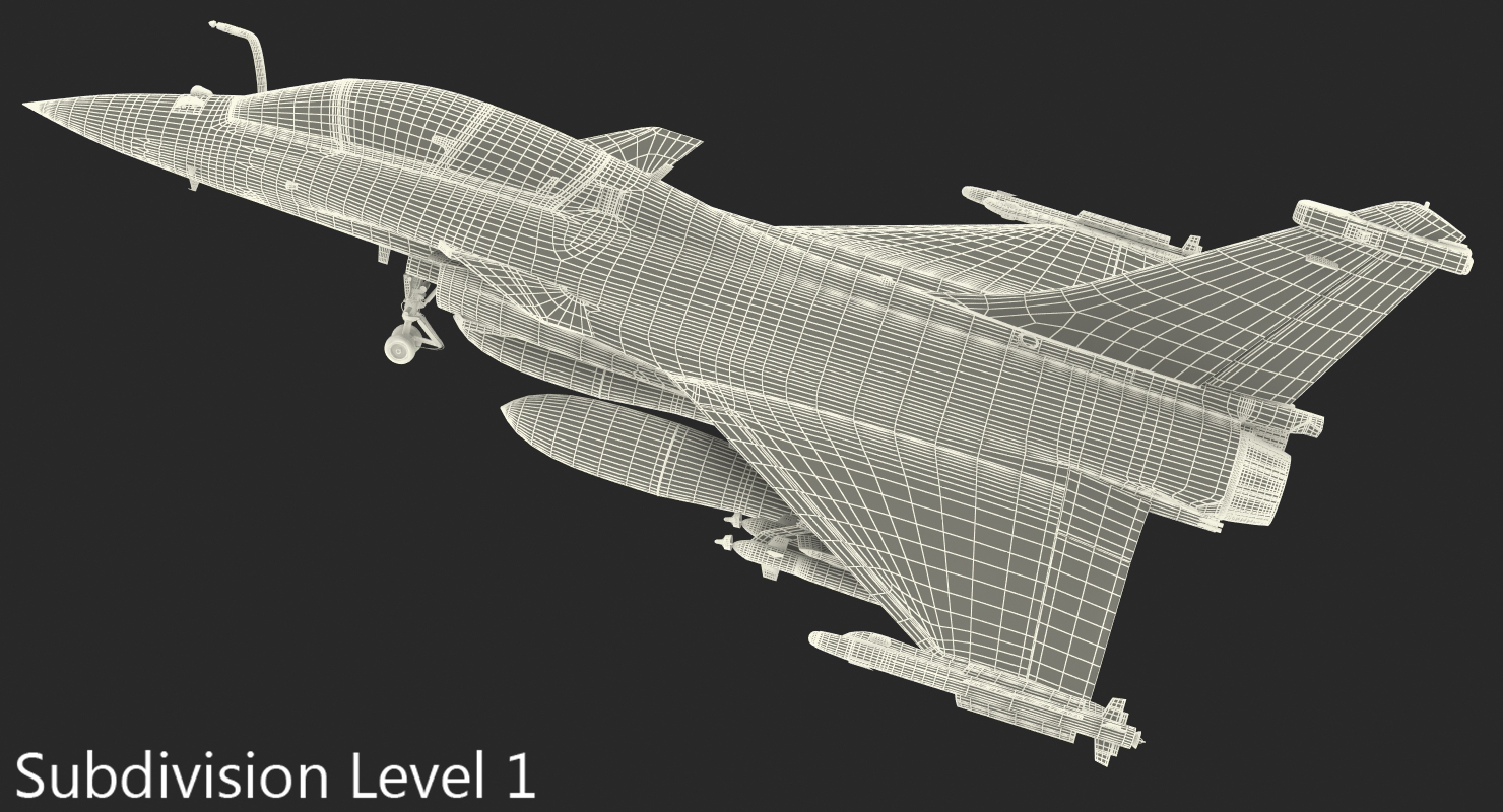 Dassault Rafale Rigged 3D