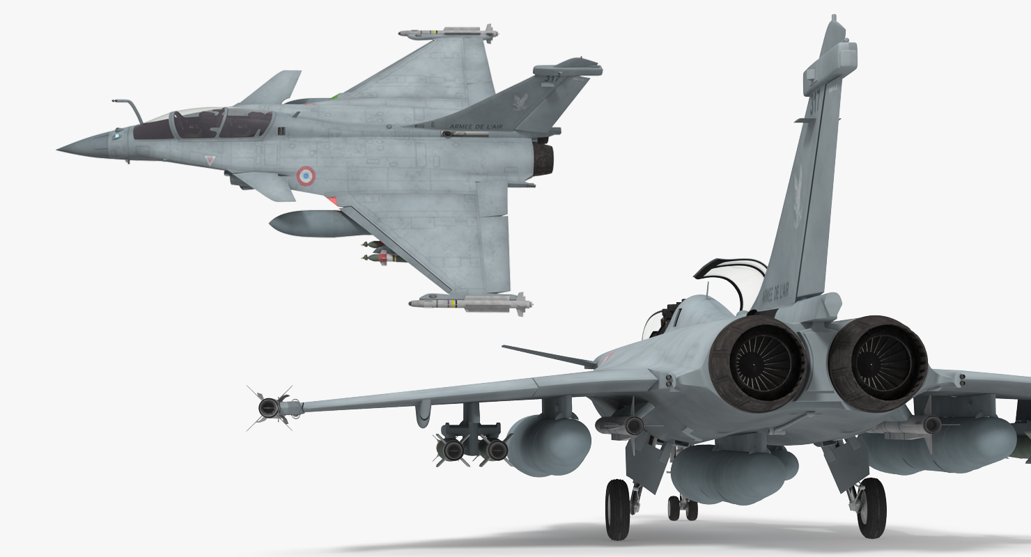 Dassault Rafale Rigged 3D
