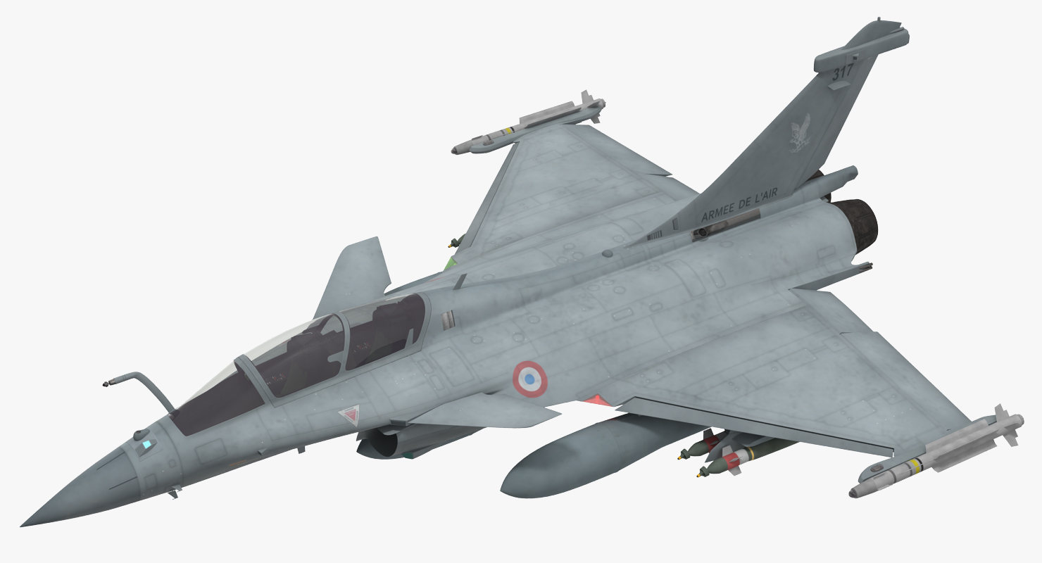 Dassault Rafale Rigged 3D