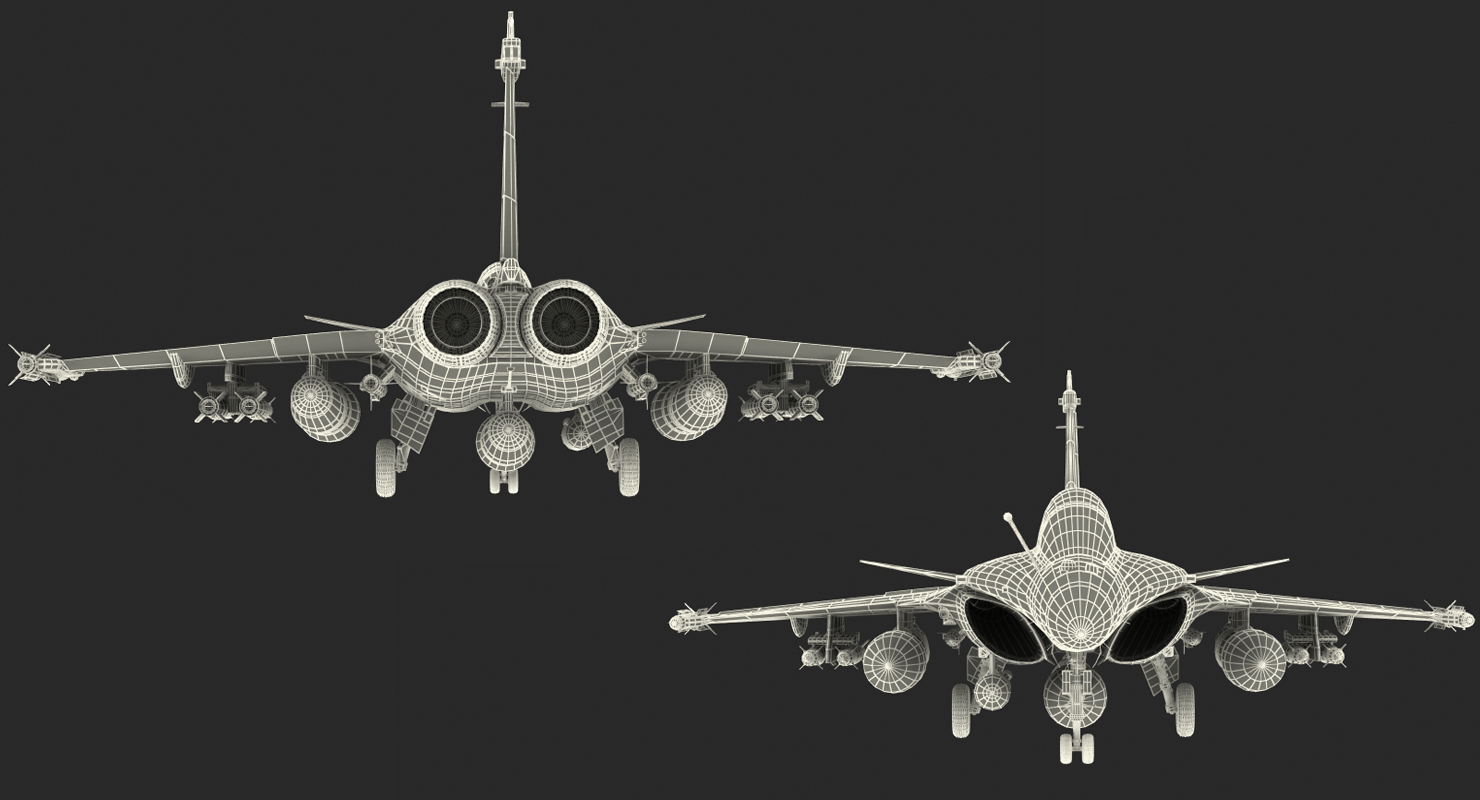 Dassault Rafale Rigged 3D