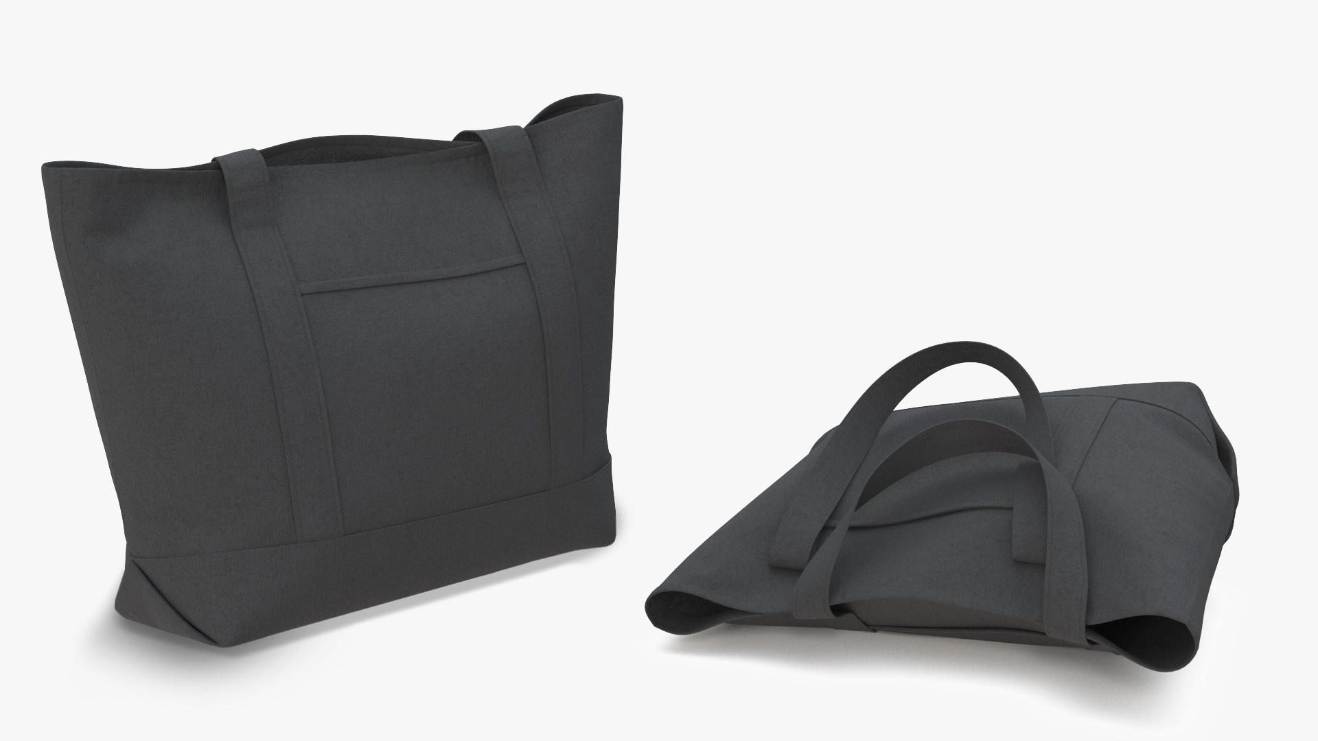 Travel Tote Black 3D