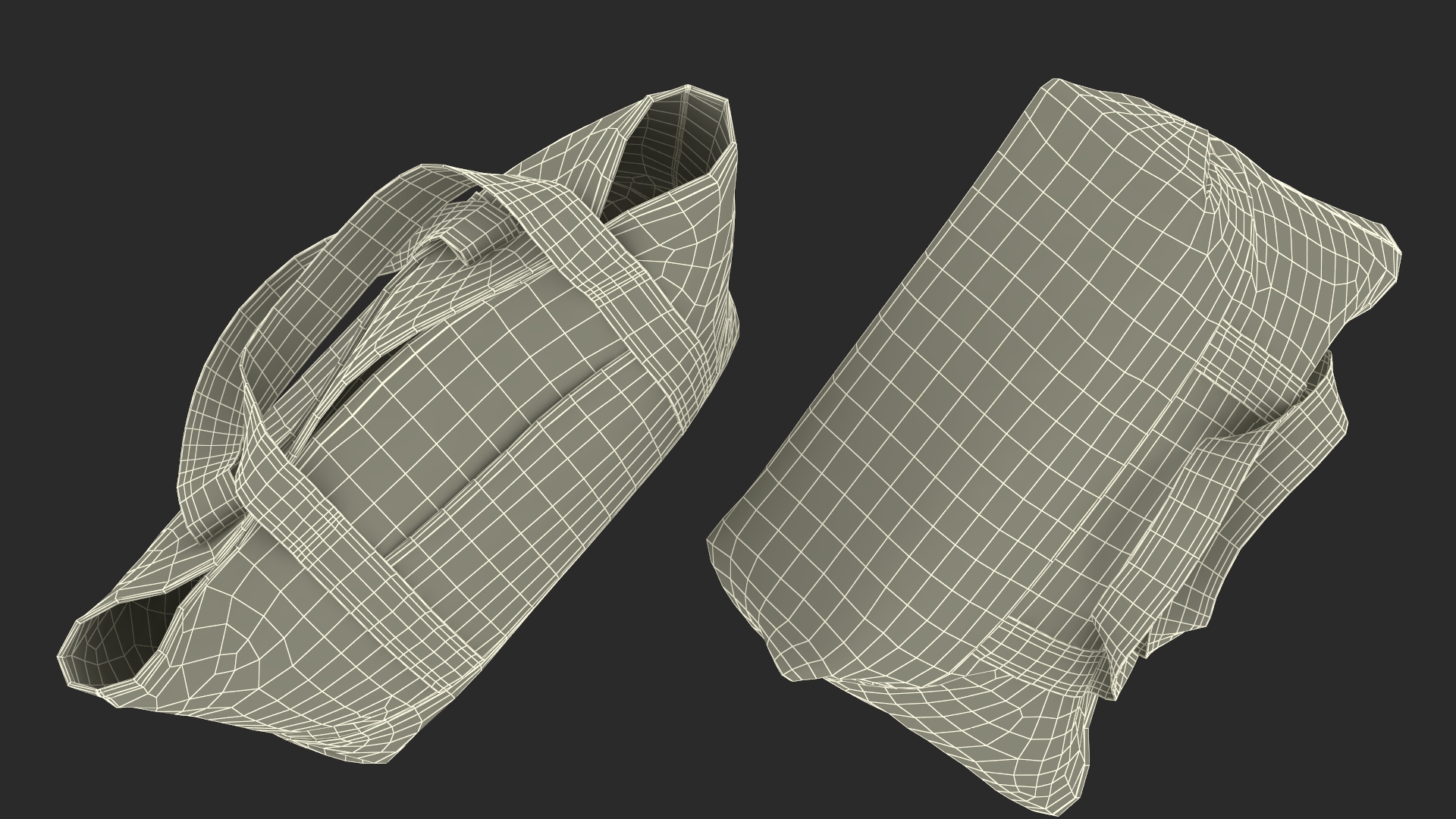 Travel Tote Black 3D
