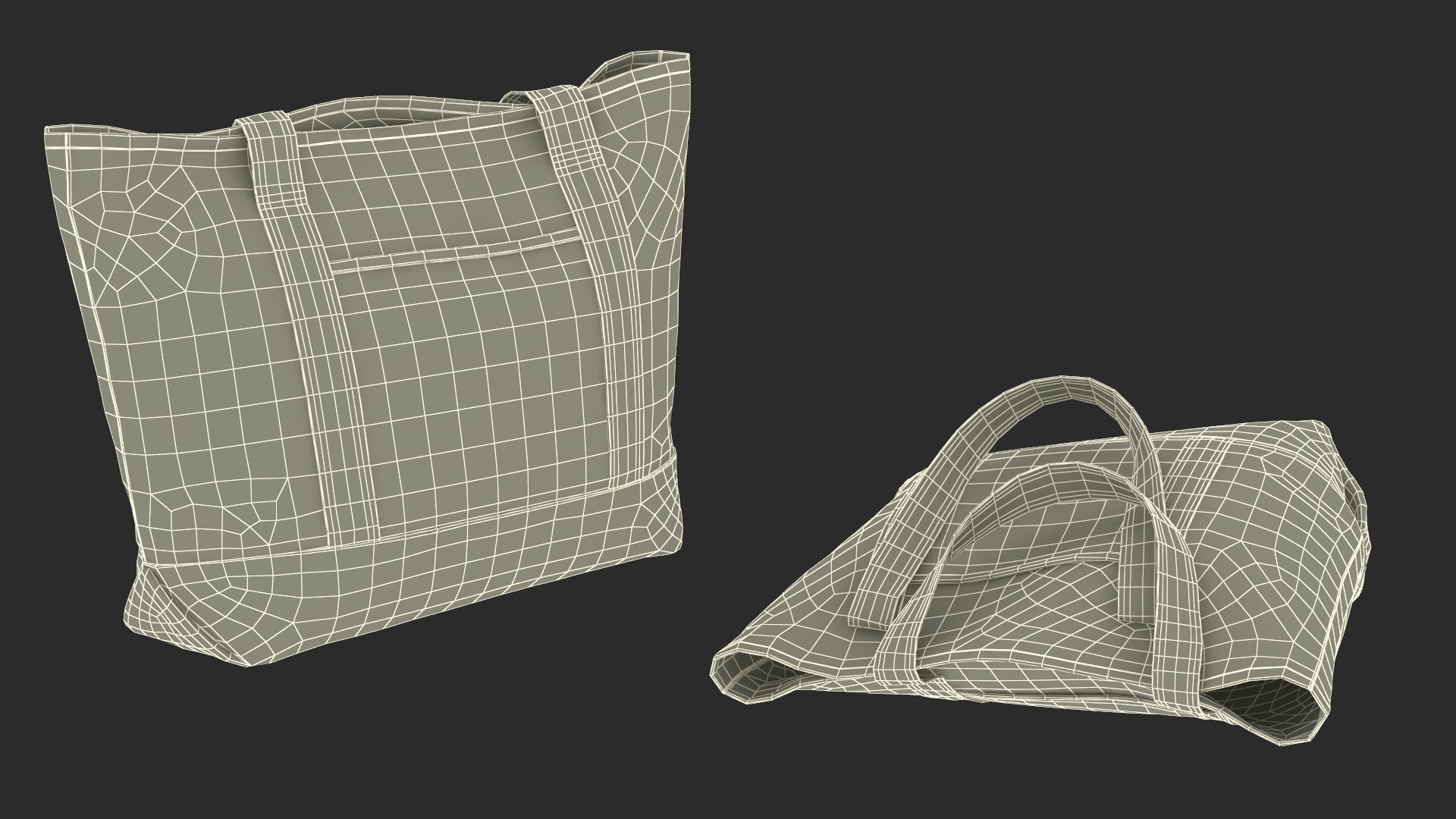 Travel Tote Black 3D
