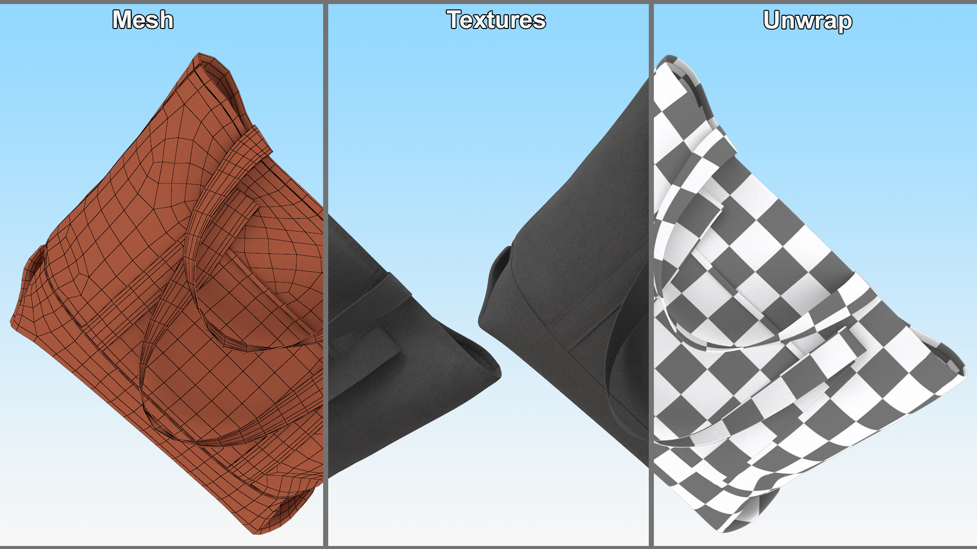 Travel Tote Black 3D