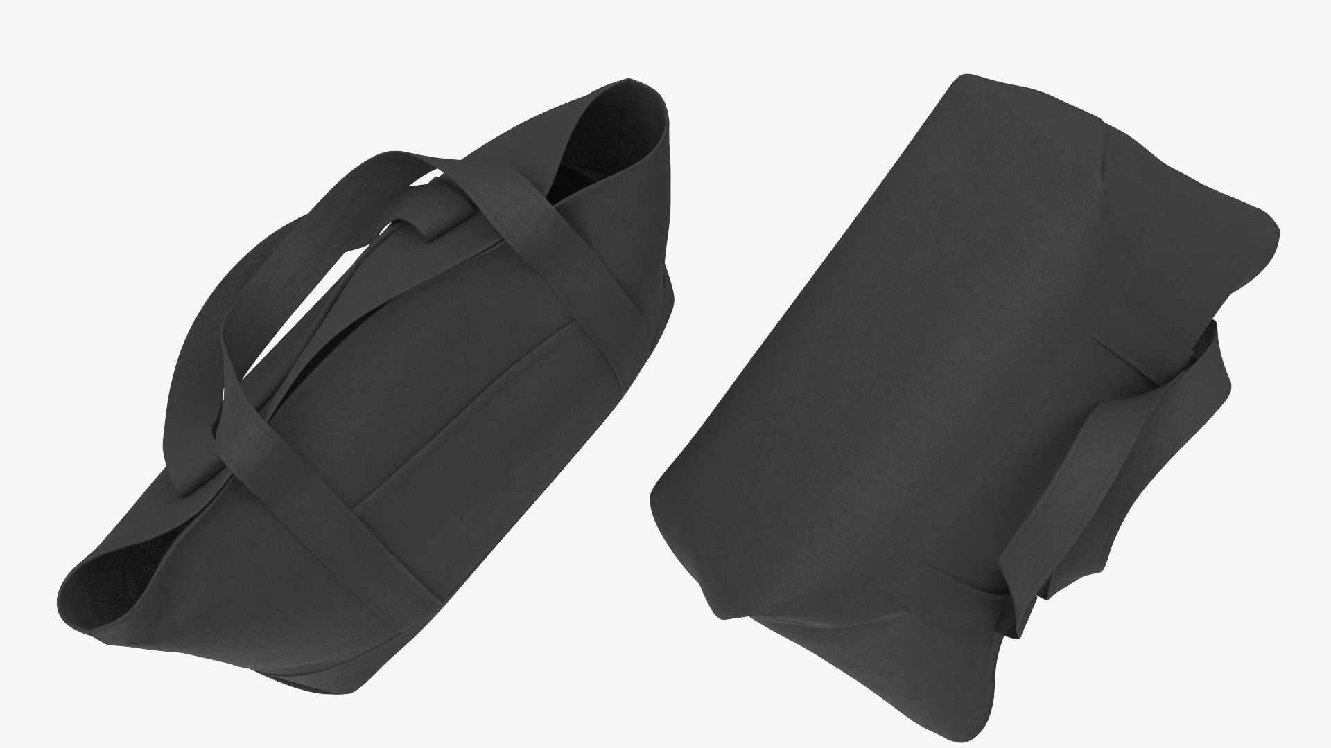 Travel Tote Black 3D
