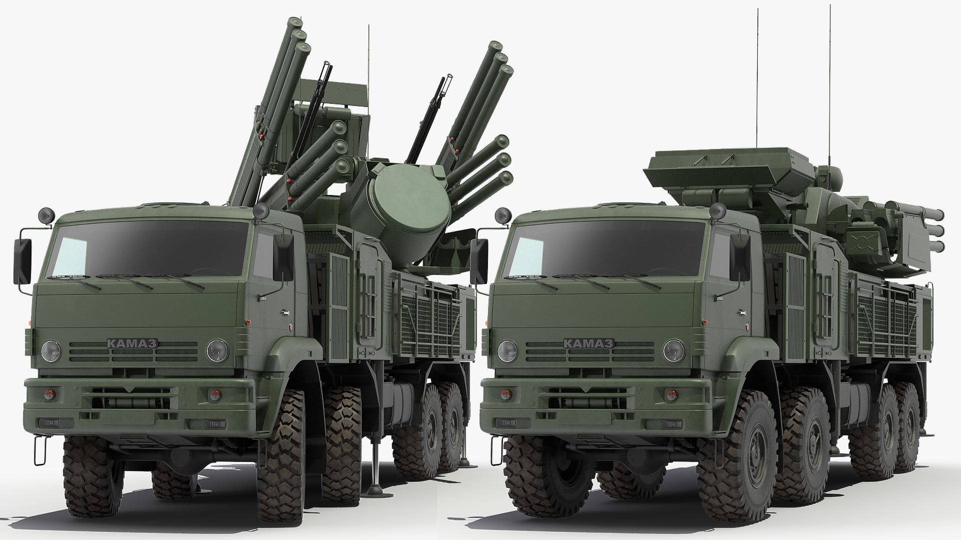 Pantsir S1 SA-22 Greyhound Dirty Rigged 3D model