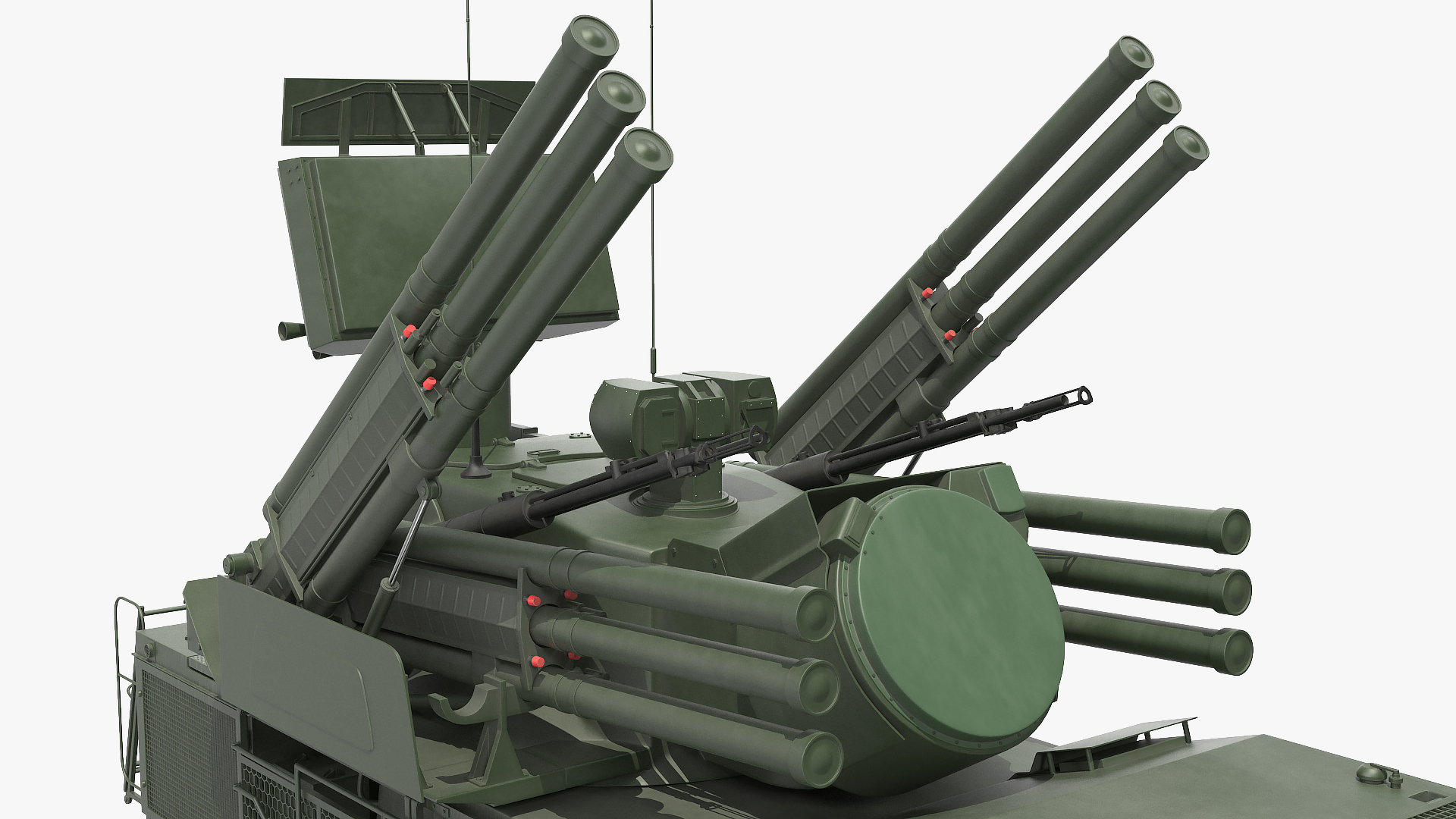 Pantsir S1 SA-22 Greyhound Dirty Rigged 3D model