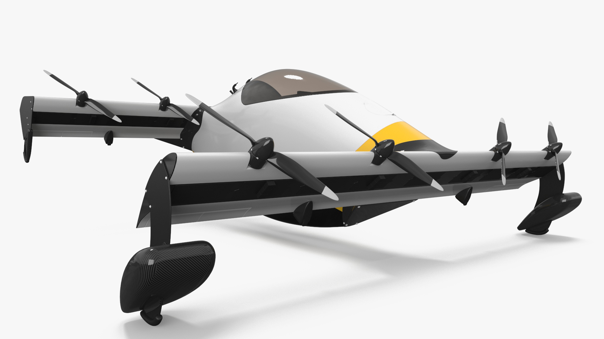 3D Personal EVTOL Aircraft with 8 Propellers