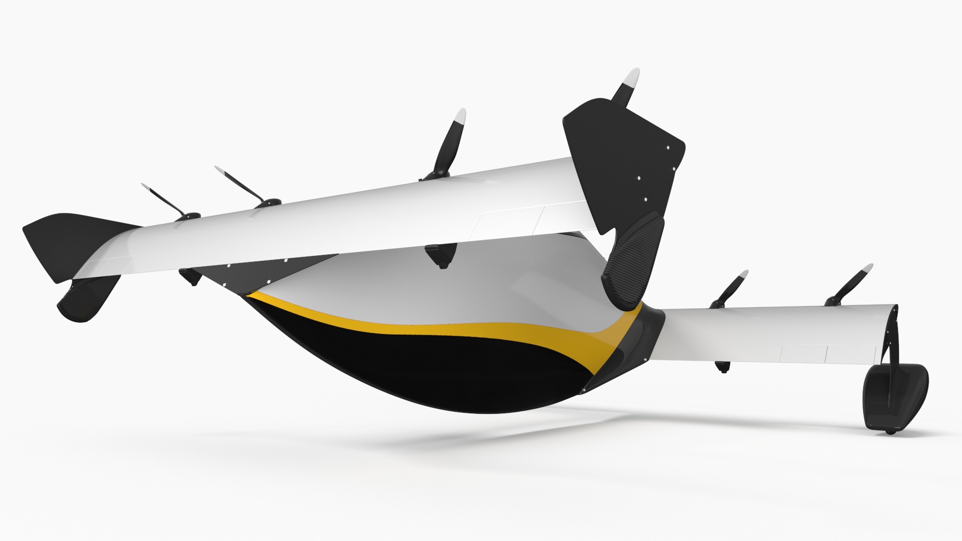 3D Personal EVTOL Aircraft with 8 Propellers