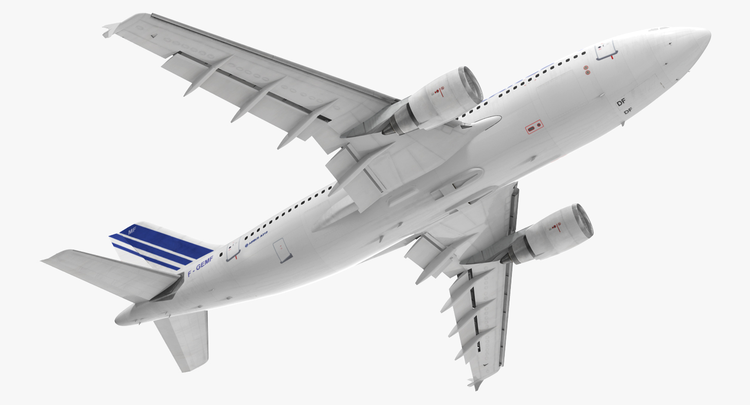 3D Airbus A310 300 Air France Rigged model
