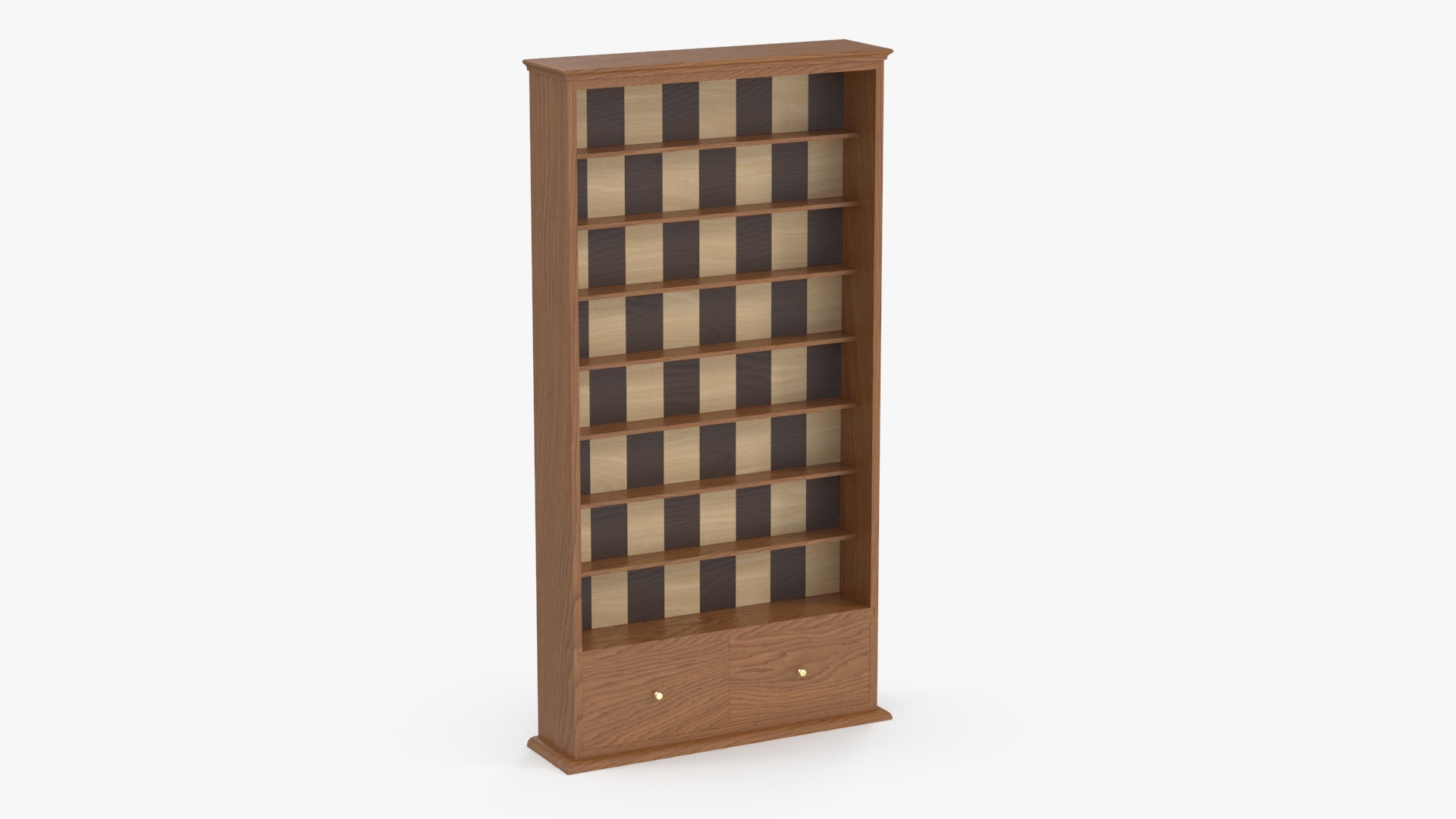 3D Wooden Wall Chess Board model