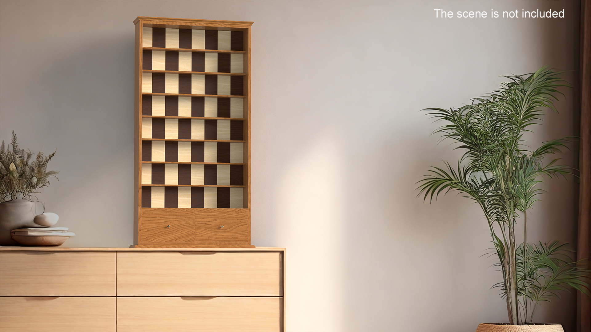 3D Wooden Wall Chess Board model