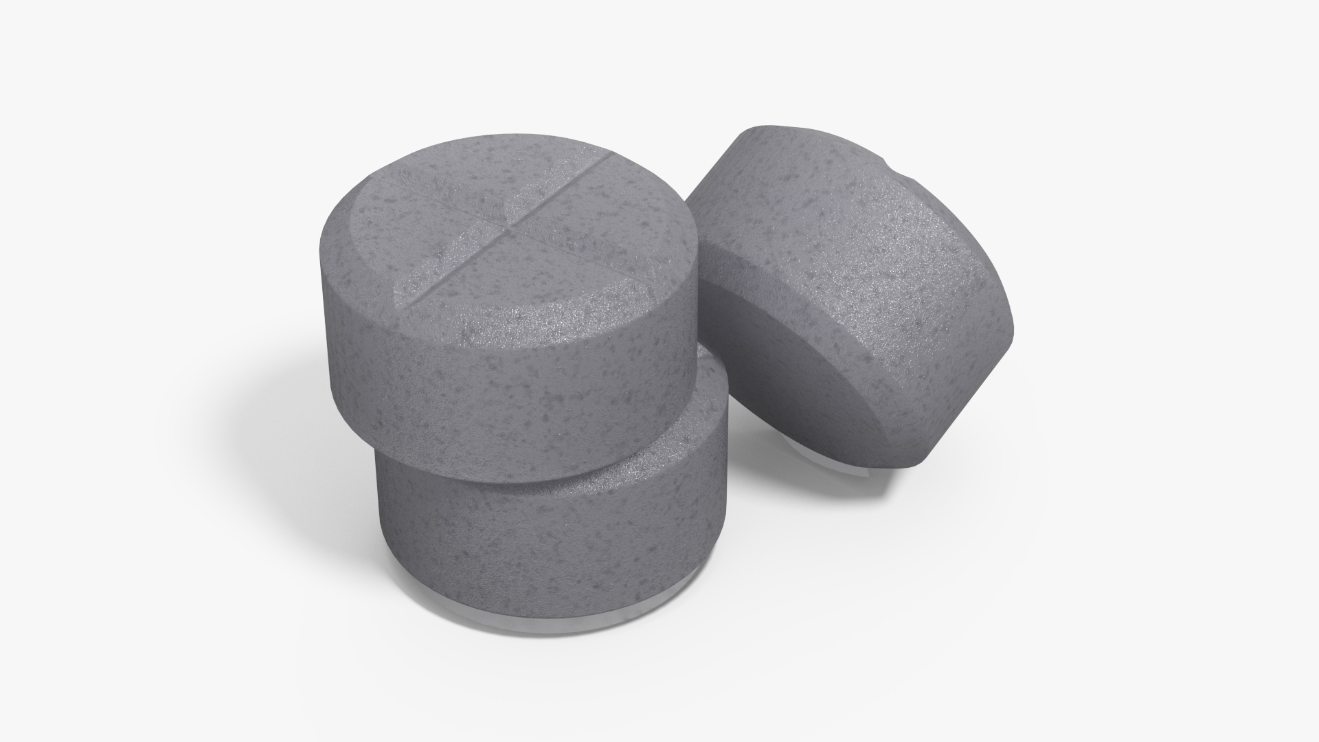 Potassium Iodine Tablets 3D model
