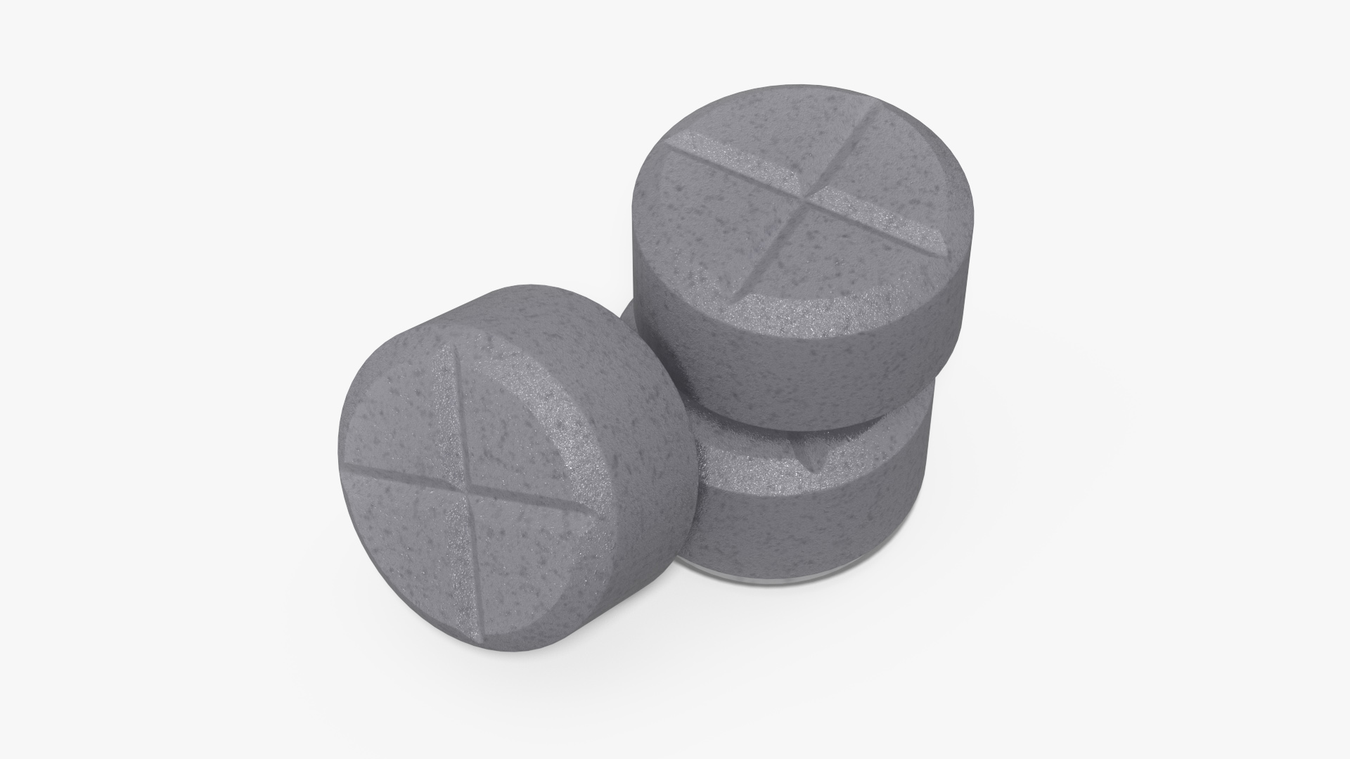 Potassium Iodine Tablets 3D model