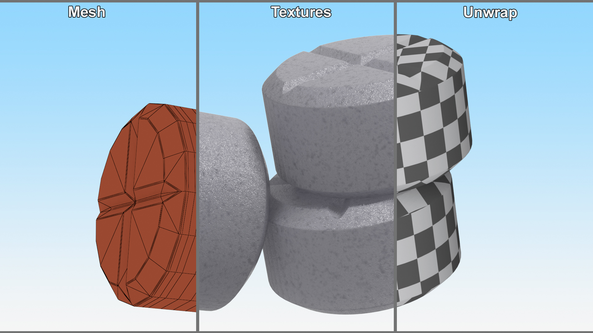 Potassium Iodine Tablets 3D model