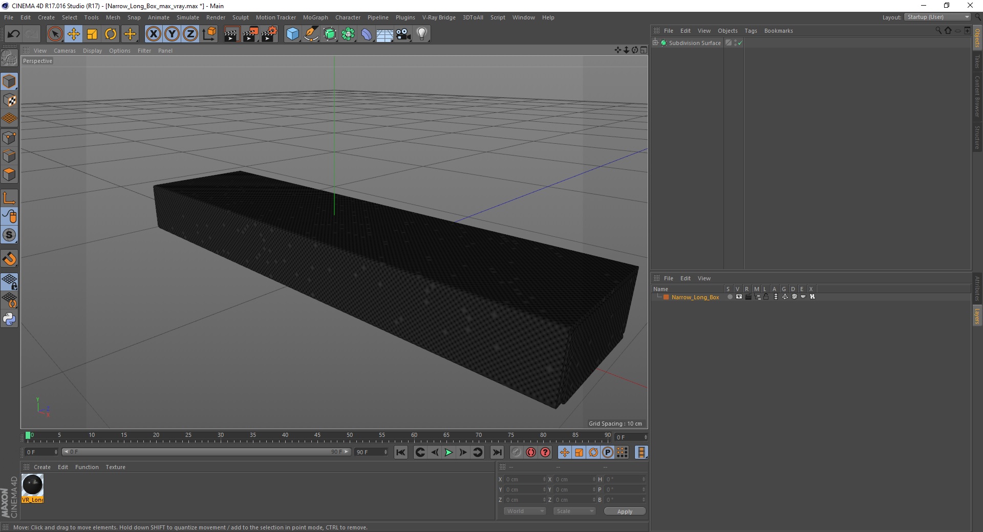 3D model Narrow Long Box