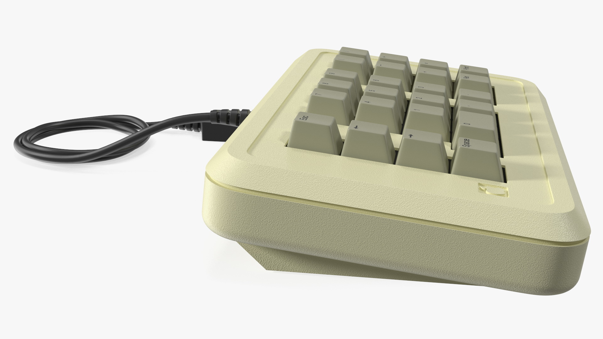 3D Vintage Numeric Keypad Apple model