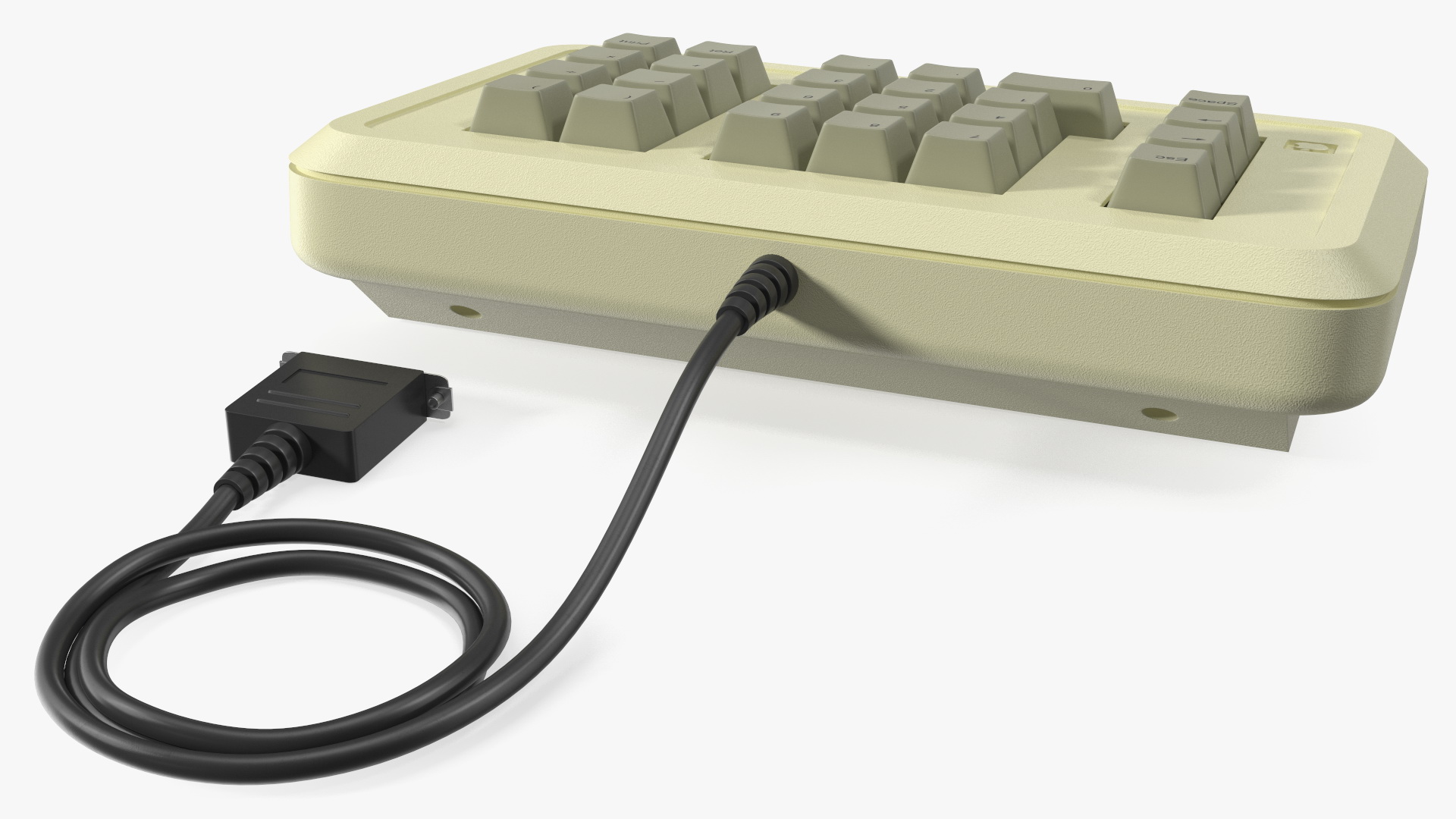3D Vintage Numeric Keypad Apple model
