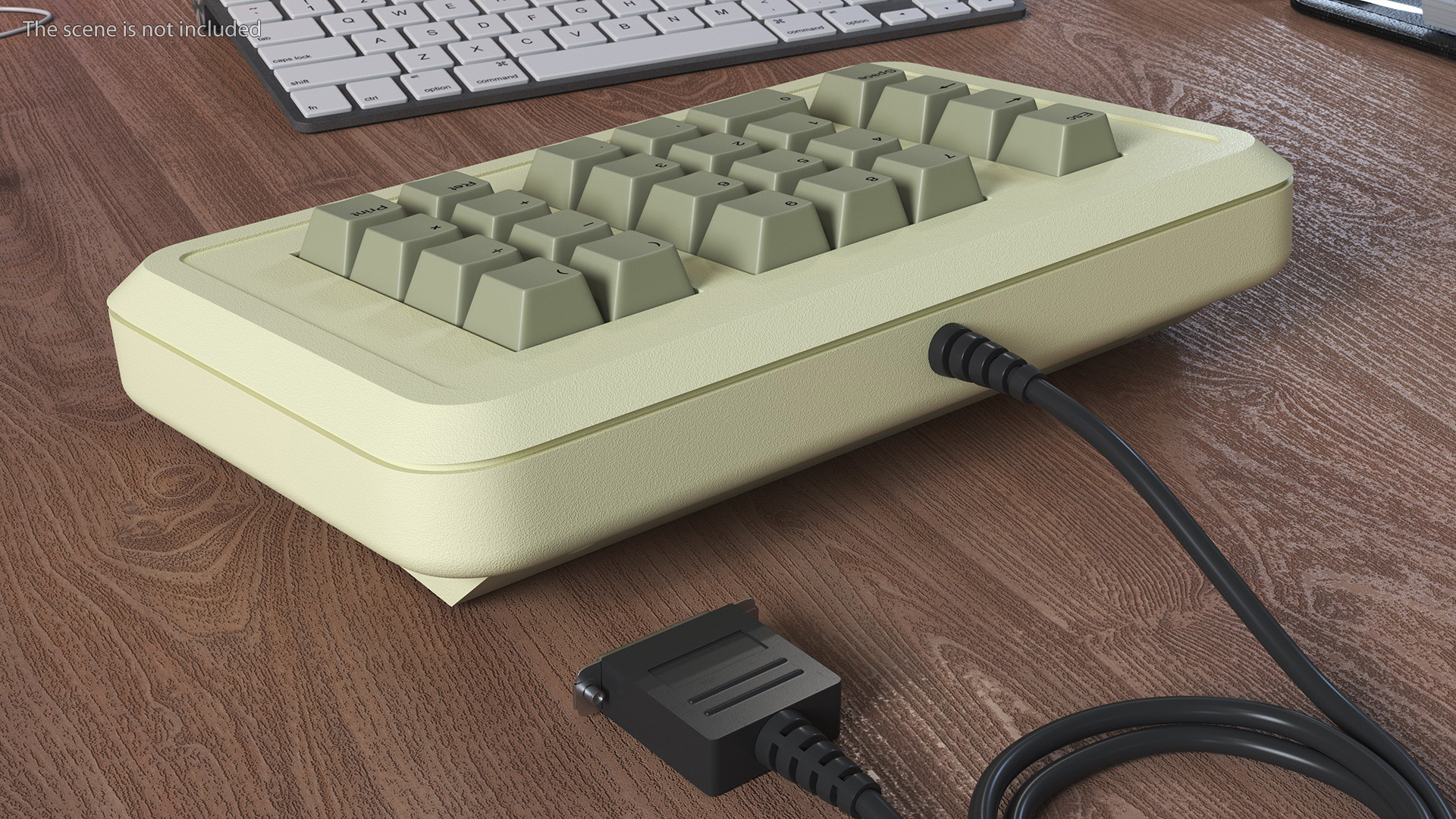 3D Vintage Numeric Keypad Apple model