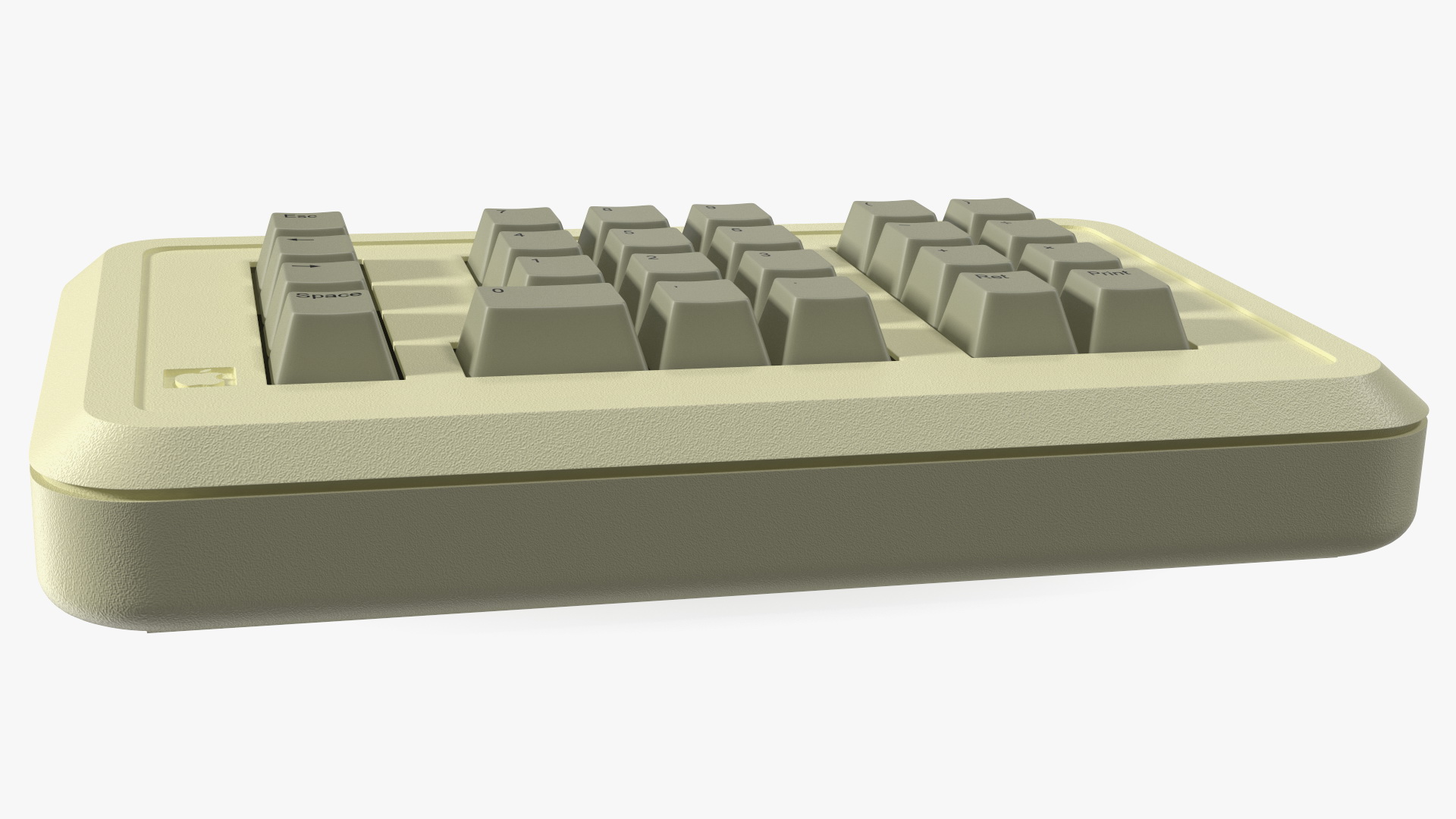 3D Vintage Numeric Keypad Apple model