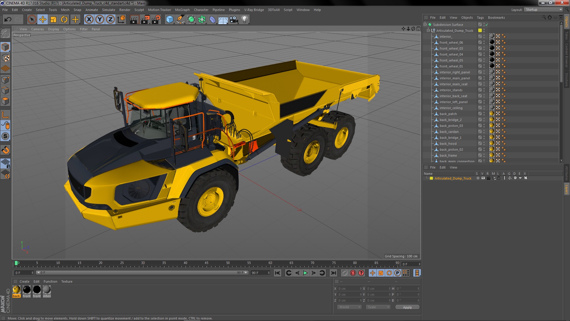 Articulated Dump Truck 3D