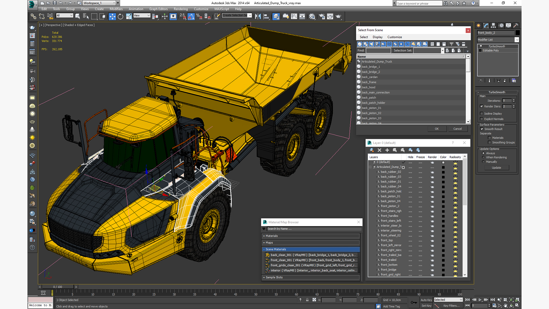 Articulated Dump Truck 3D