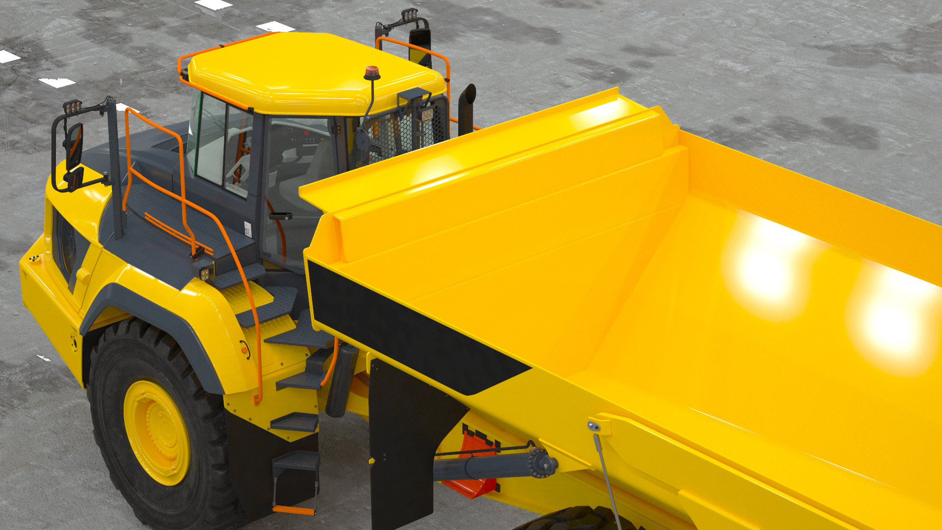 Articulated Dump Truck 3D
