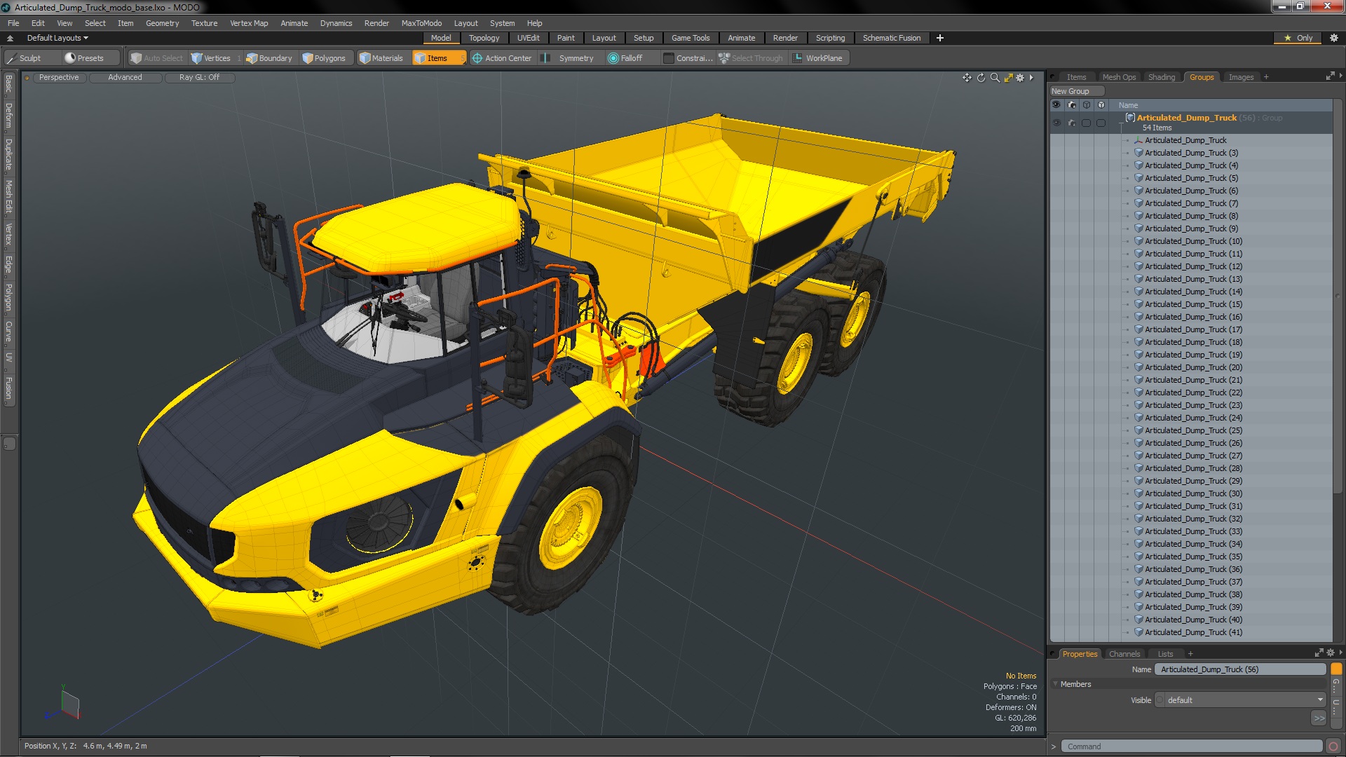 Articulated Dump Truck 3D