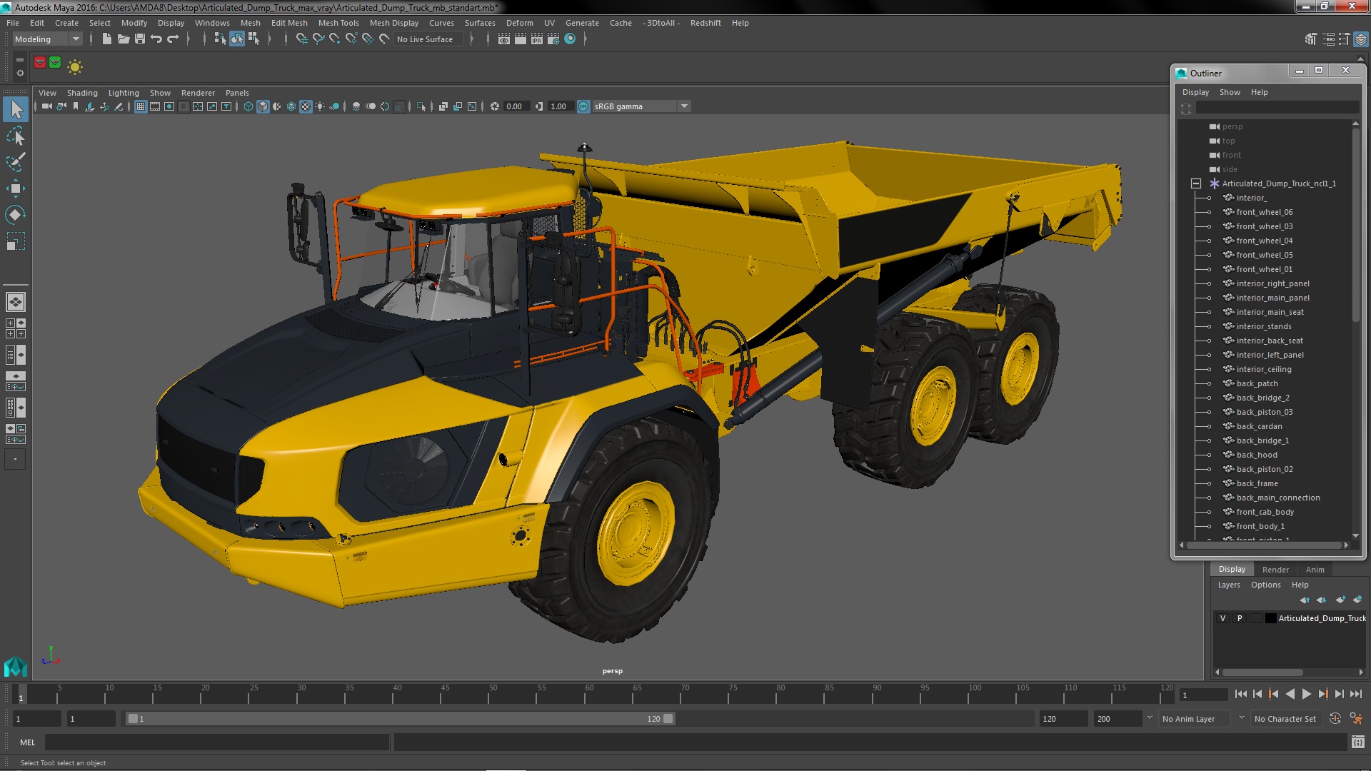Articulated Dump Truck 3D