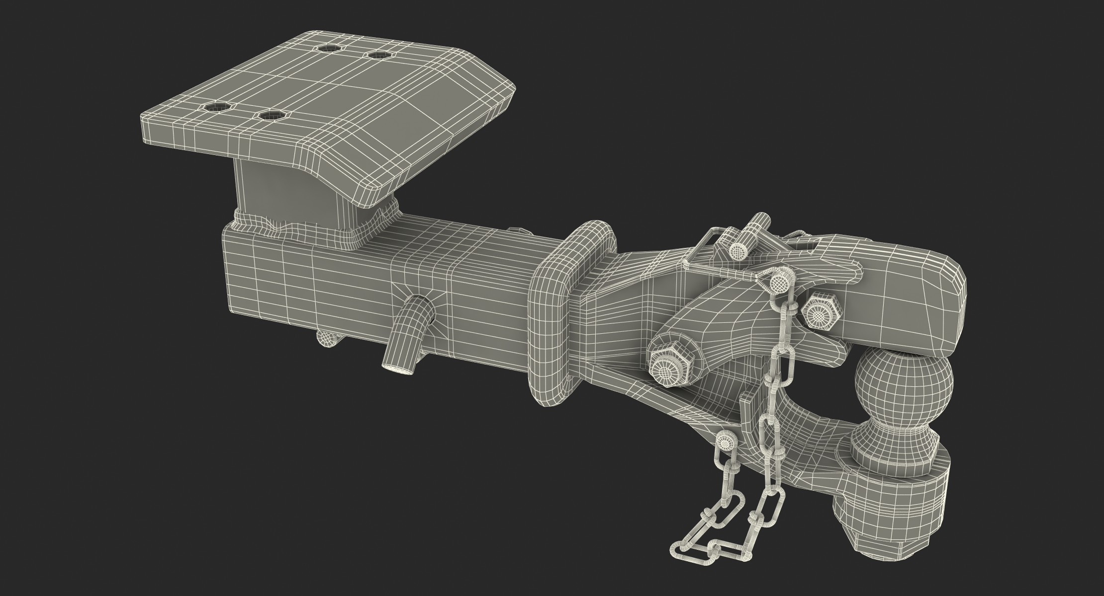 3D Ball and Pintle Combo Tow Hitch