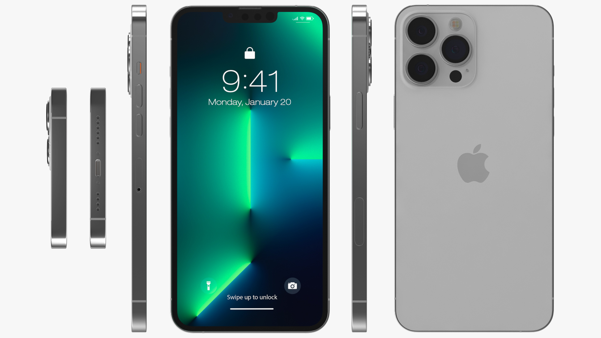 iPhone 13 Pro Max Silver 3D model