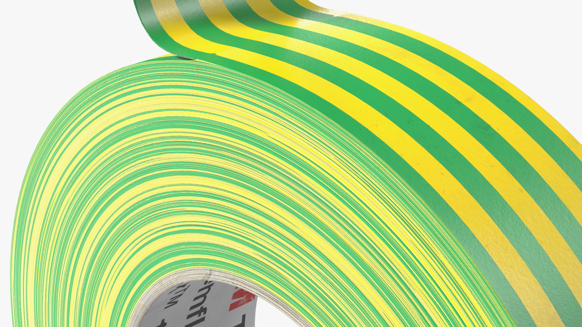 3D Temflex 1700 3M Vinyl Electrical Tape Green model
