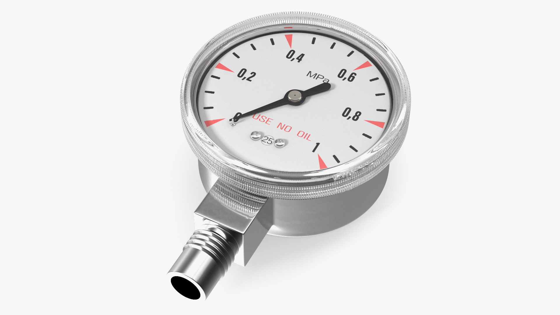 3D High Pressure Gas Regulator Gauge model