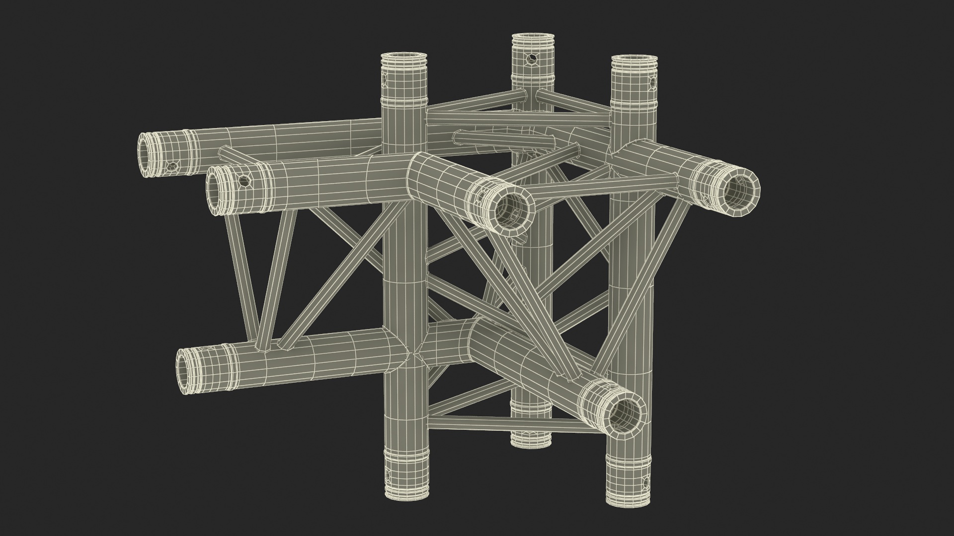 3D model Industrial Truss Modular Large