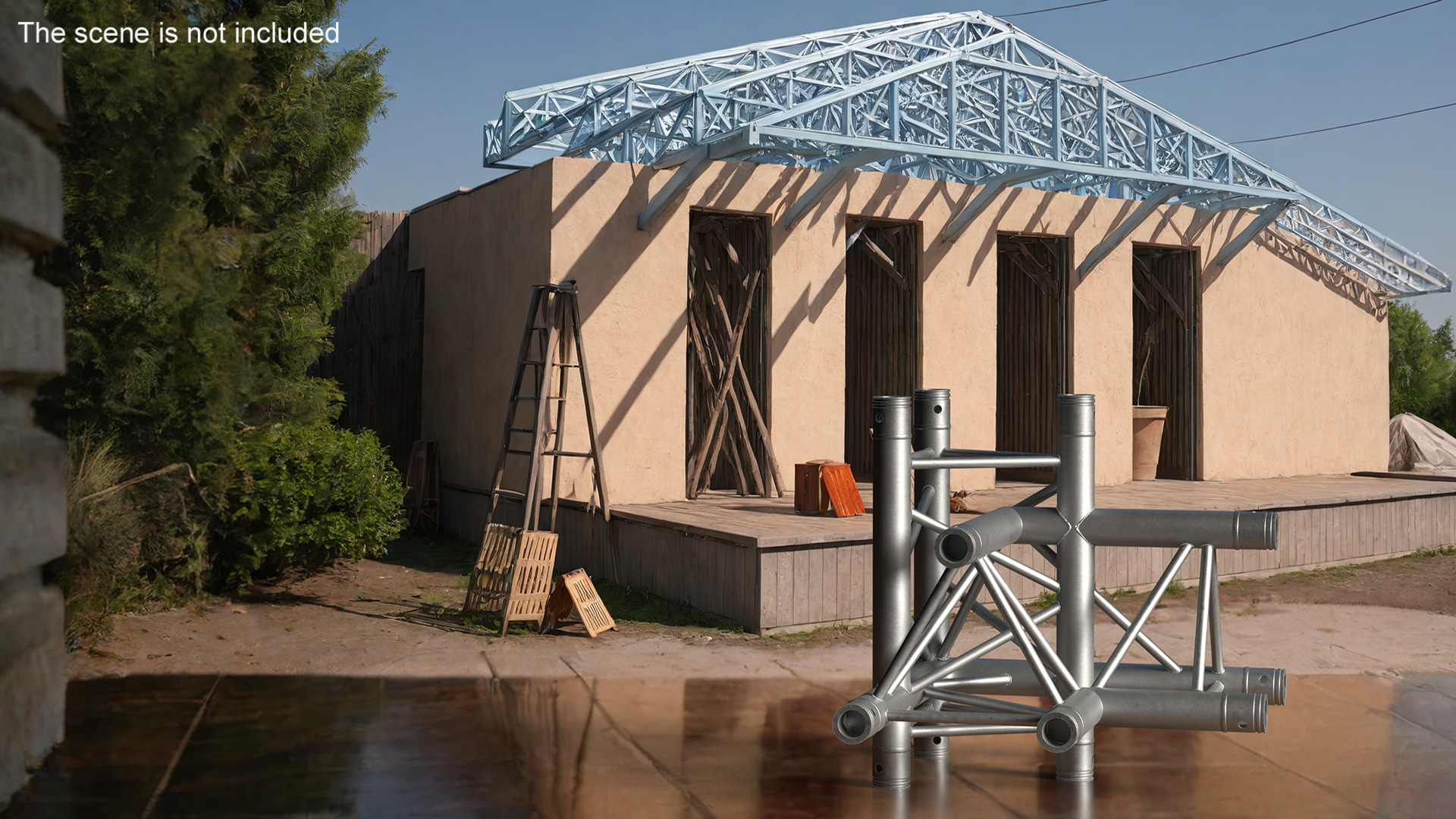 3D model Industrial Truss Modular Large