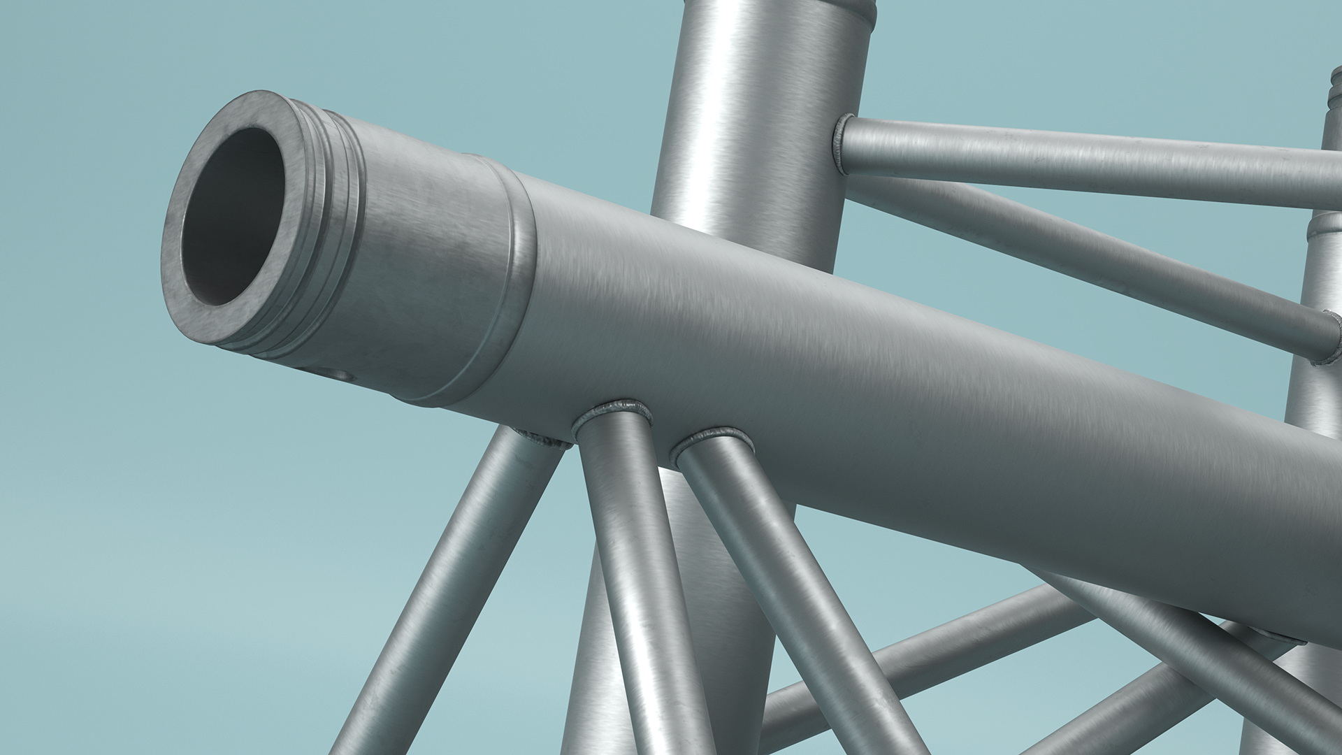 3D model Industrial Truss Modular Large