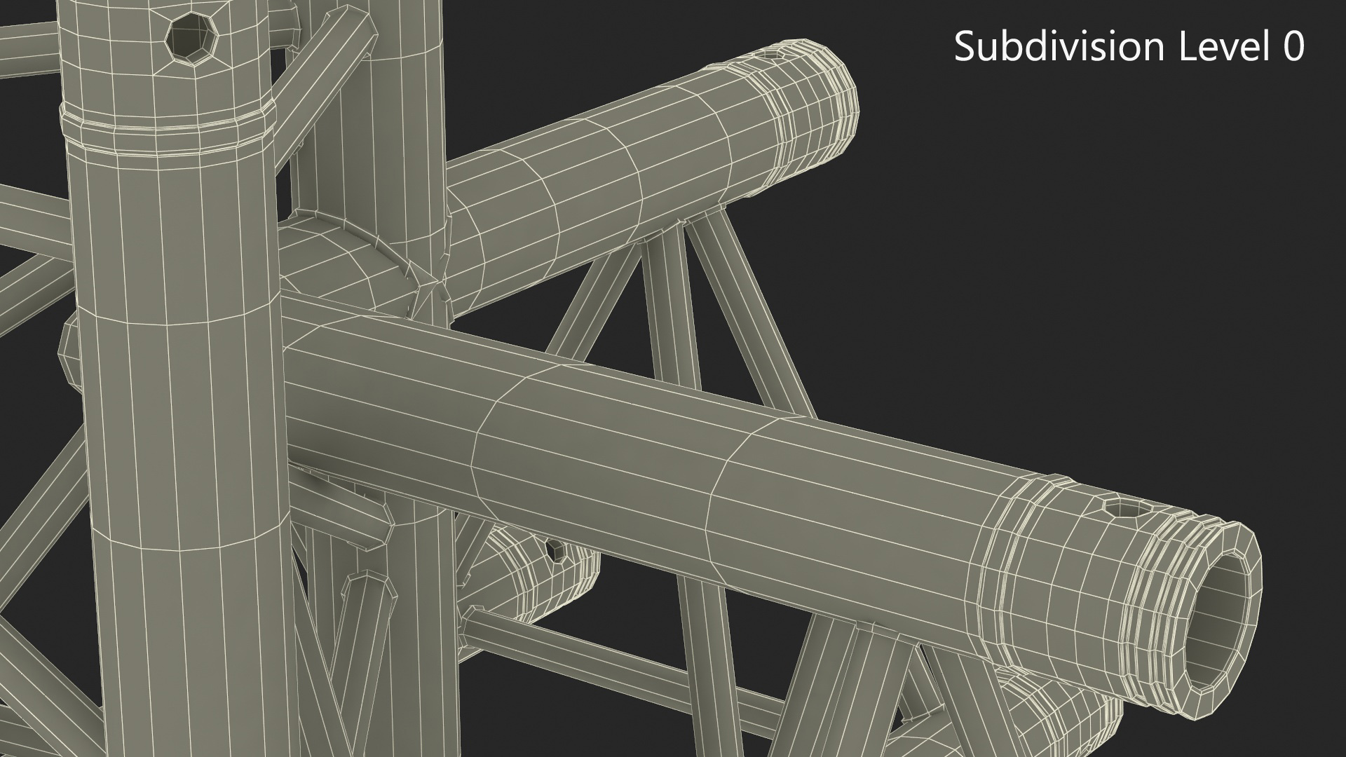 3D model Industrial Truss Modular Large