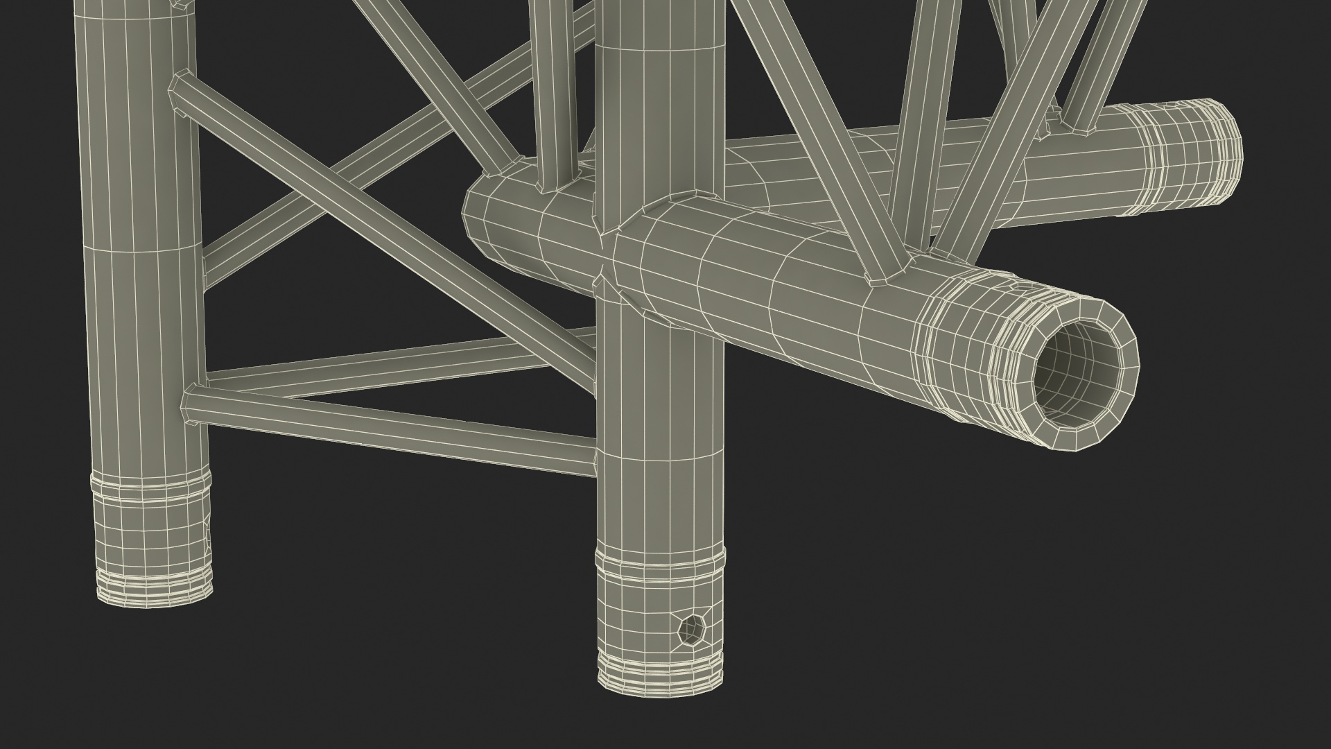 3D model Industrial Truss Modular Large
