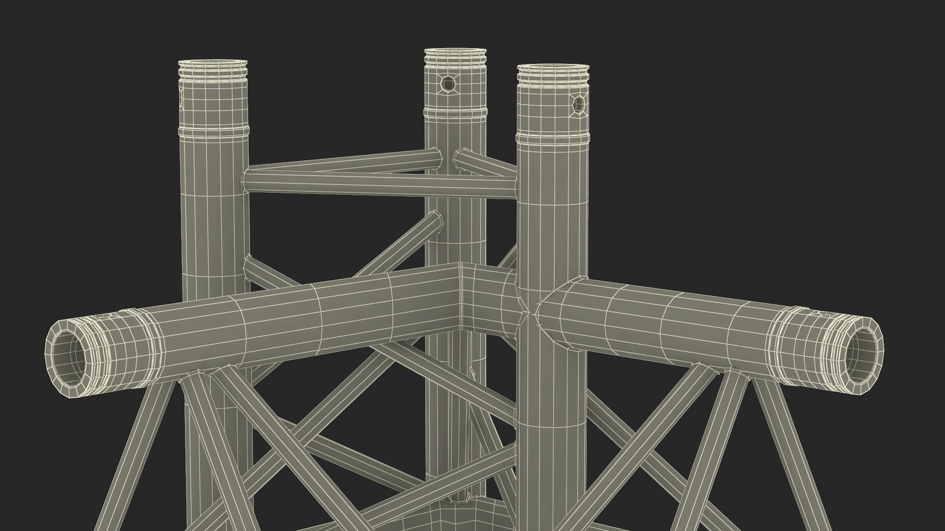3D model Industrial Truss Modular Large
