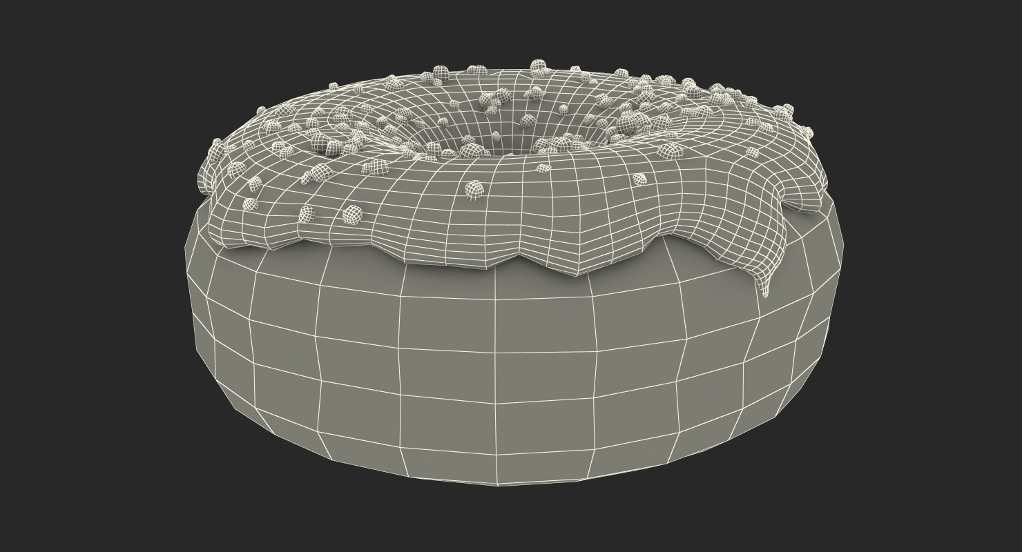 3D model Green Tea Donut