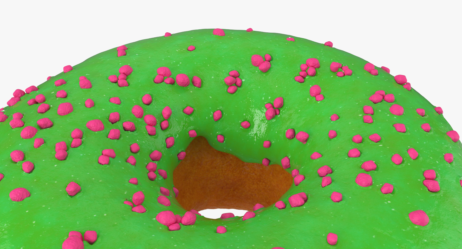 3D model Green Tea Donut