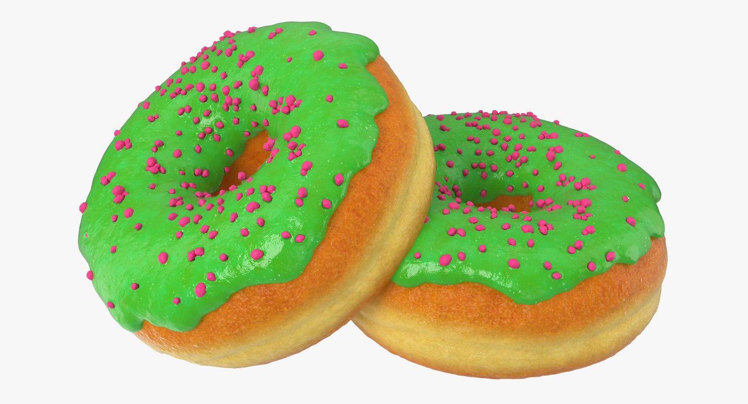 3D model Green Tea Donut