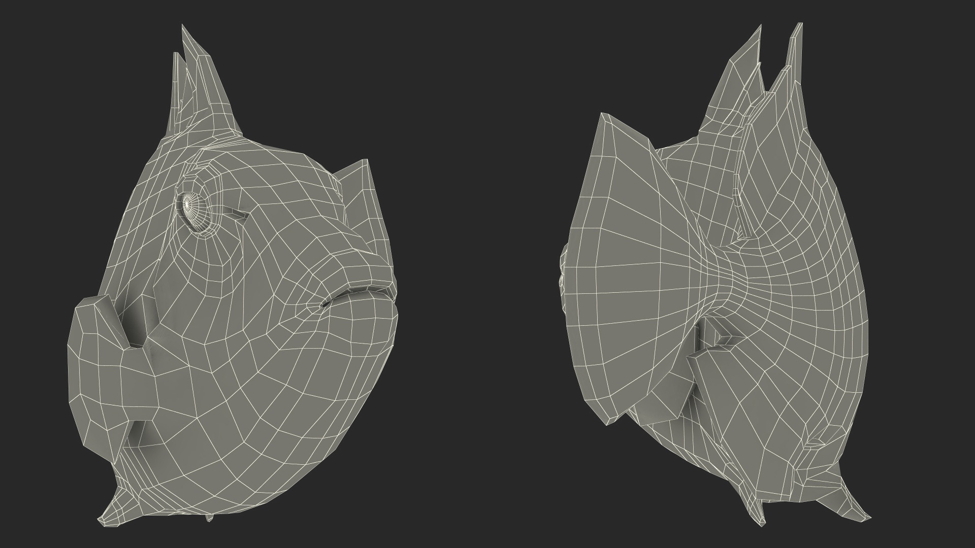 3D model Balistoides Conspicillum or Bigspotted Triggerfish